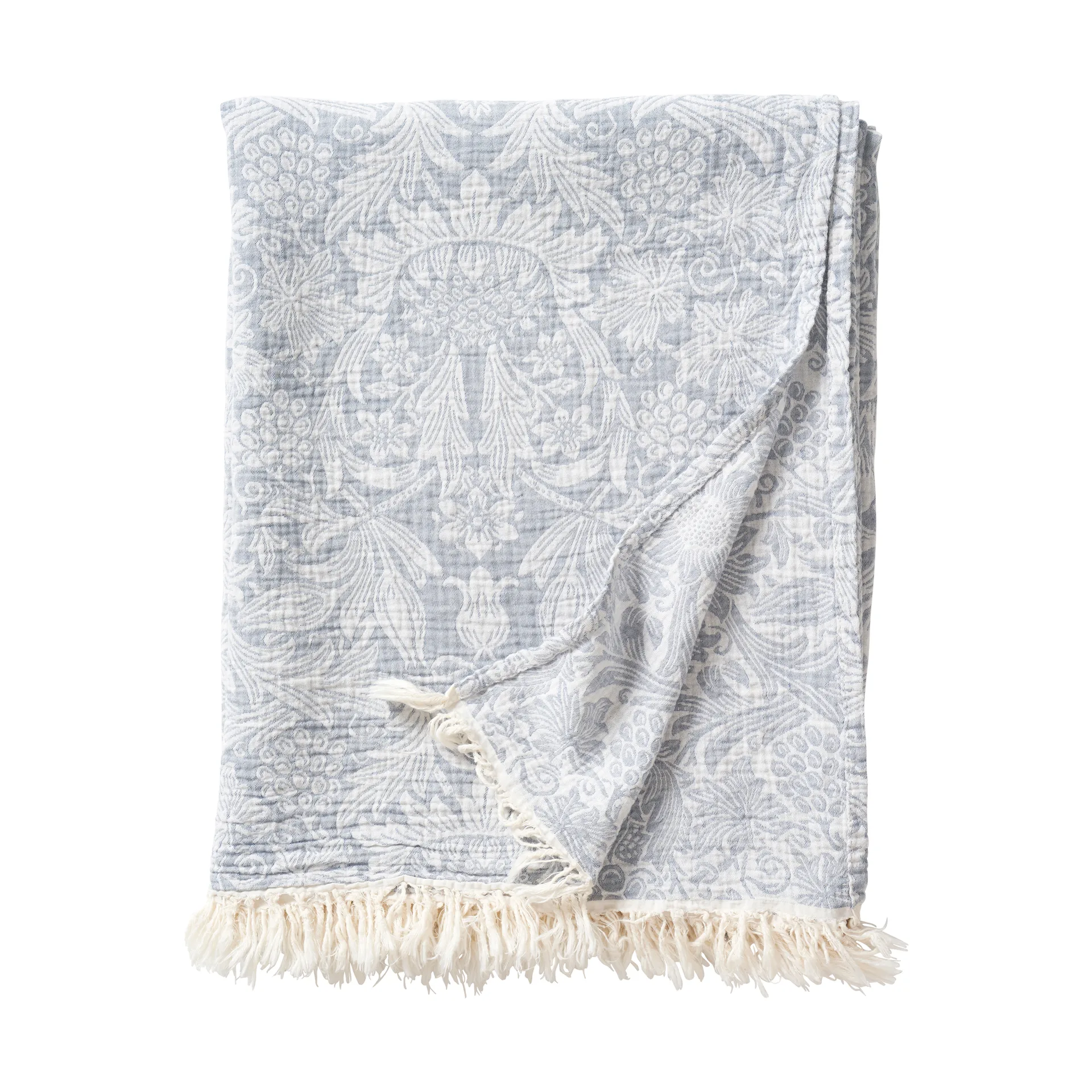 Klippan Yllefabrik Plaid en coton Sunflower cm Dark denim