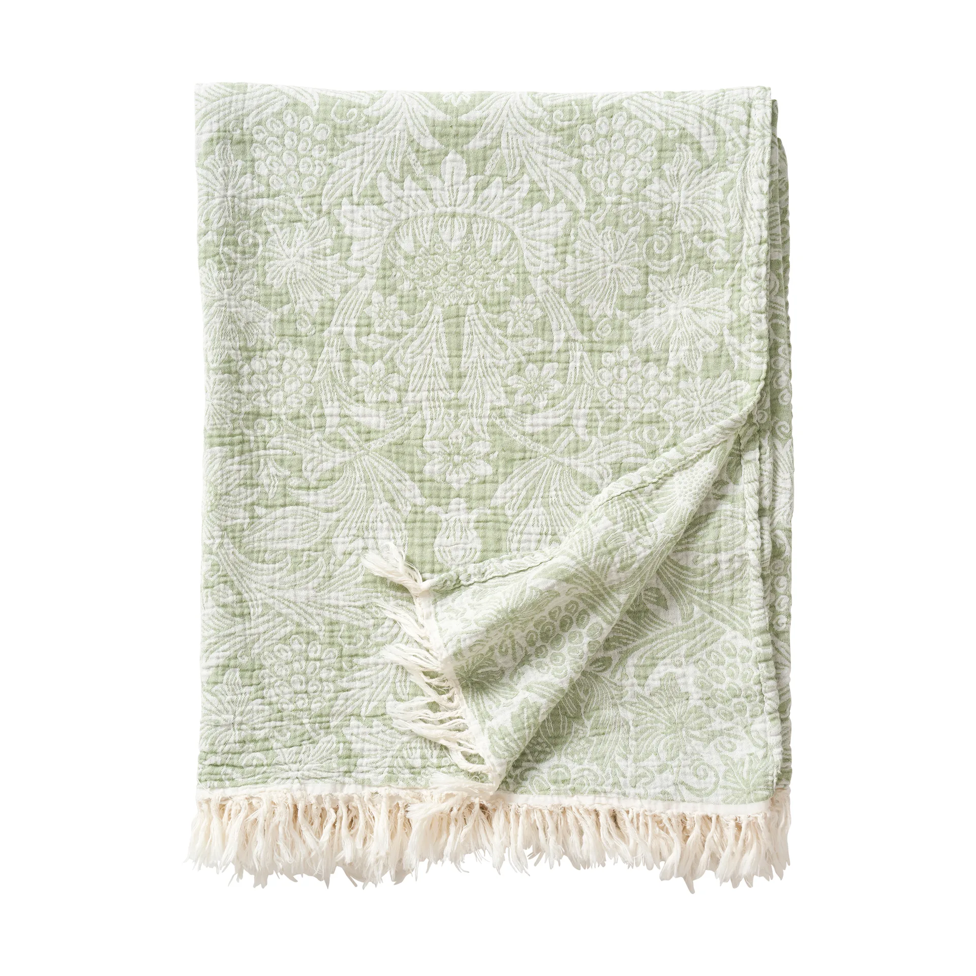 Klippan Yllefabrik Plaid en coton Sunflower cm Vert