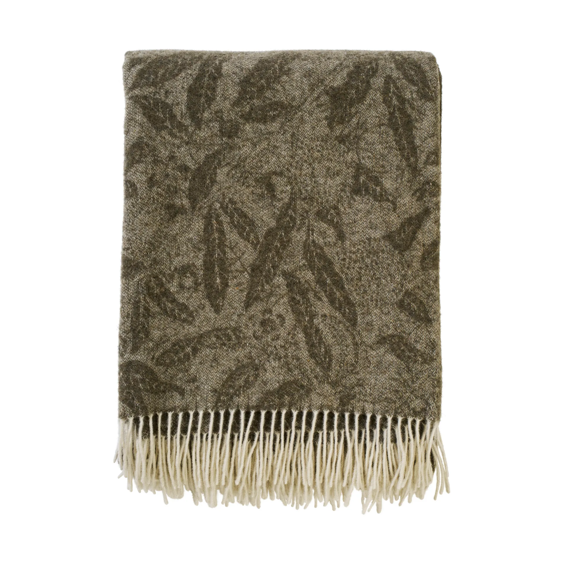 Klippan Yllefabrik Plaid en laine Fruit Sage, cm