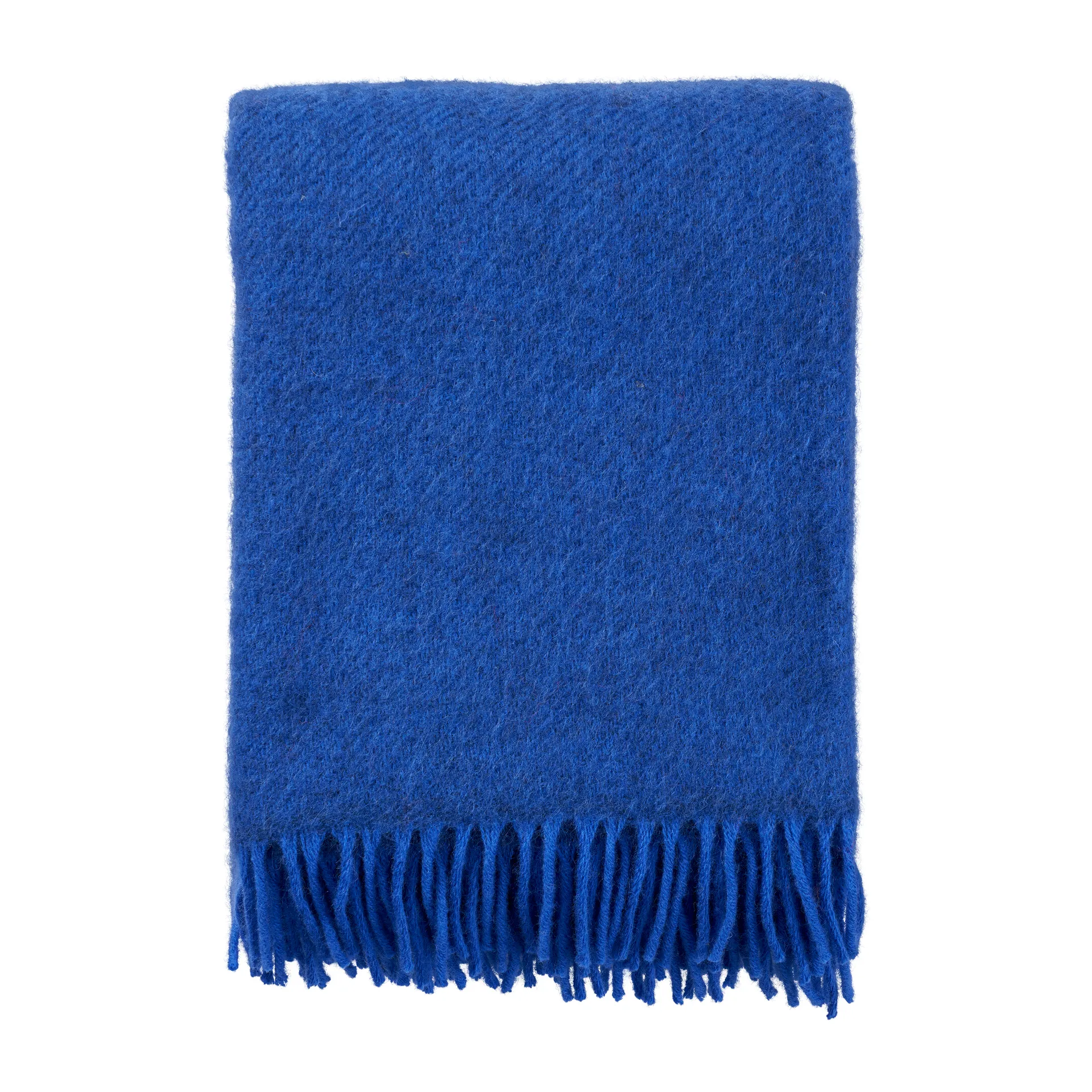 Klippan Yllefabrik Plaid en laine Gotland cm Bleu