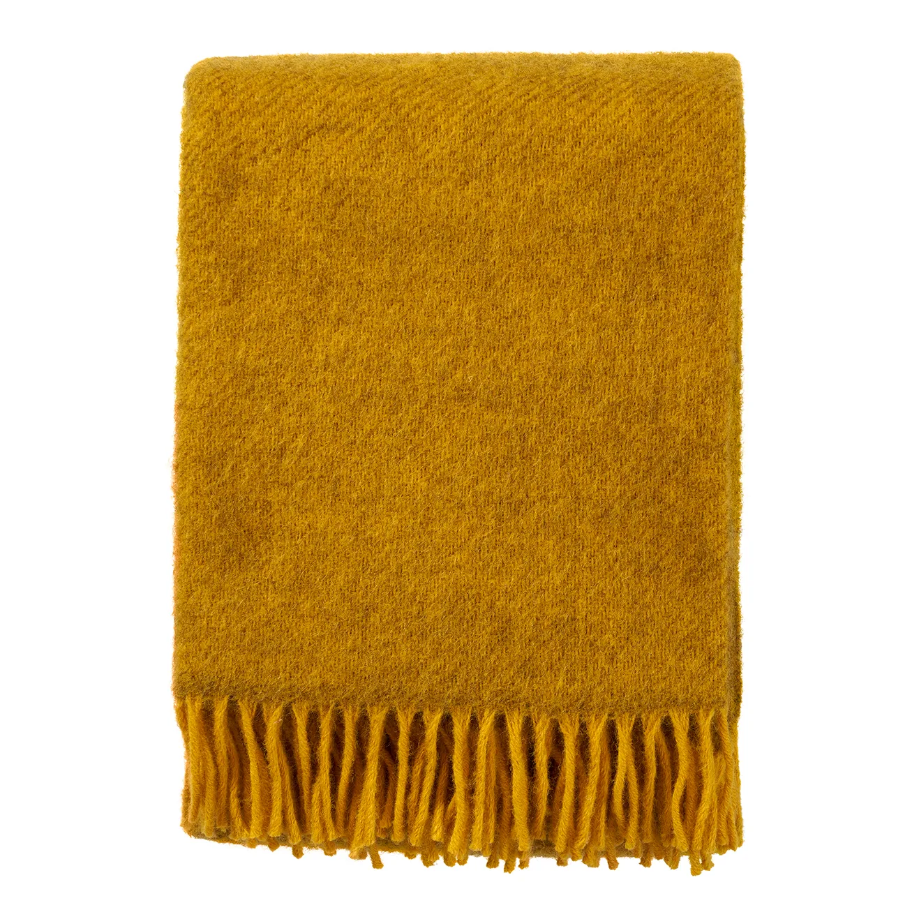Klippan Yllefabrik Plaid en laine Gotland cm Jaune