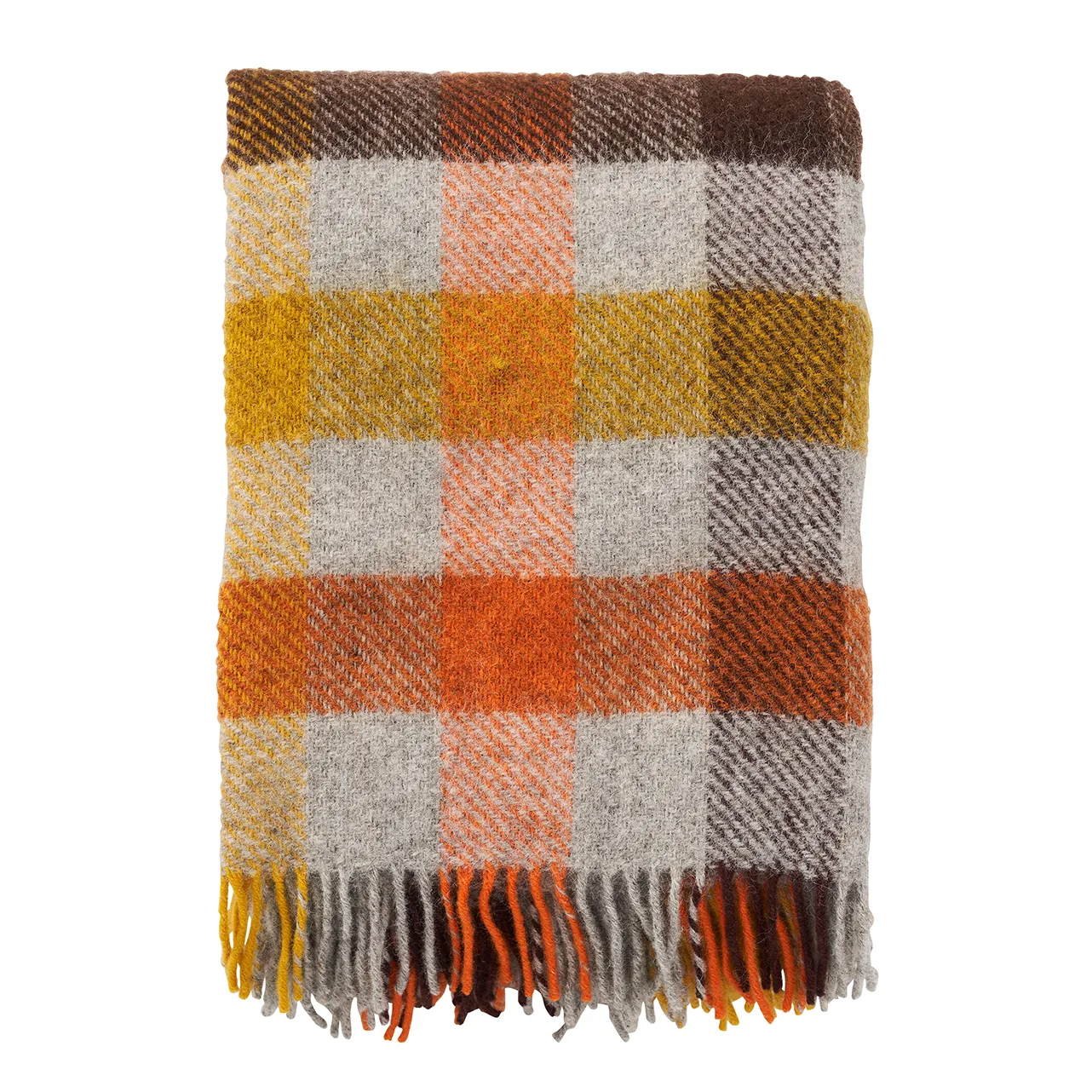 Klippan Yllefabrik Plaid en laine Gotland cm Multi-jaune