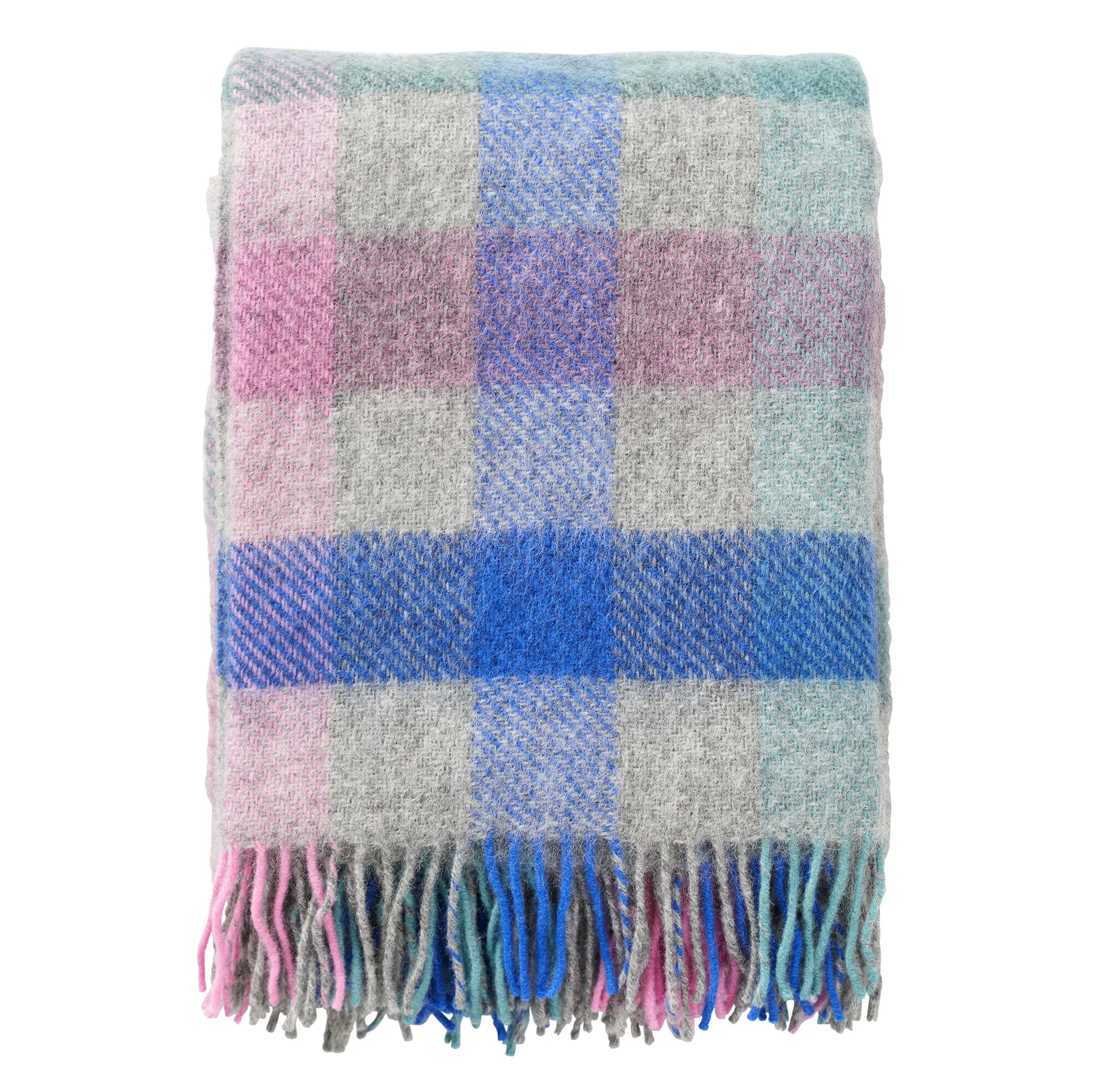Klippan Yllefabrik Plaid en laine Gotland cm Multi pastèle
