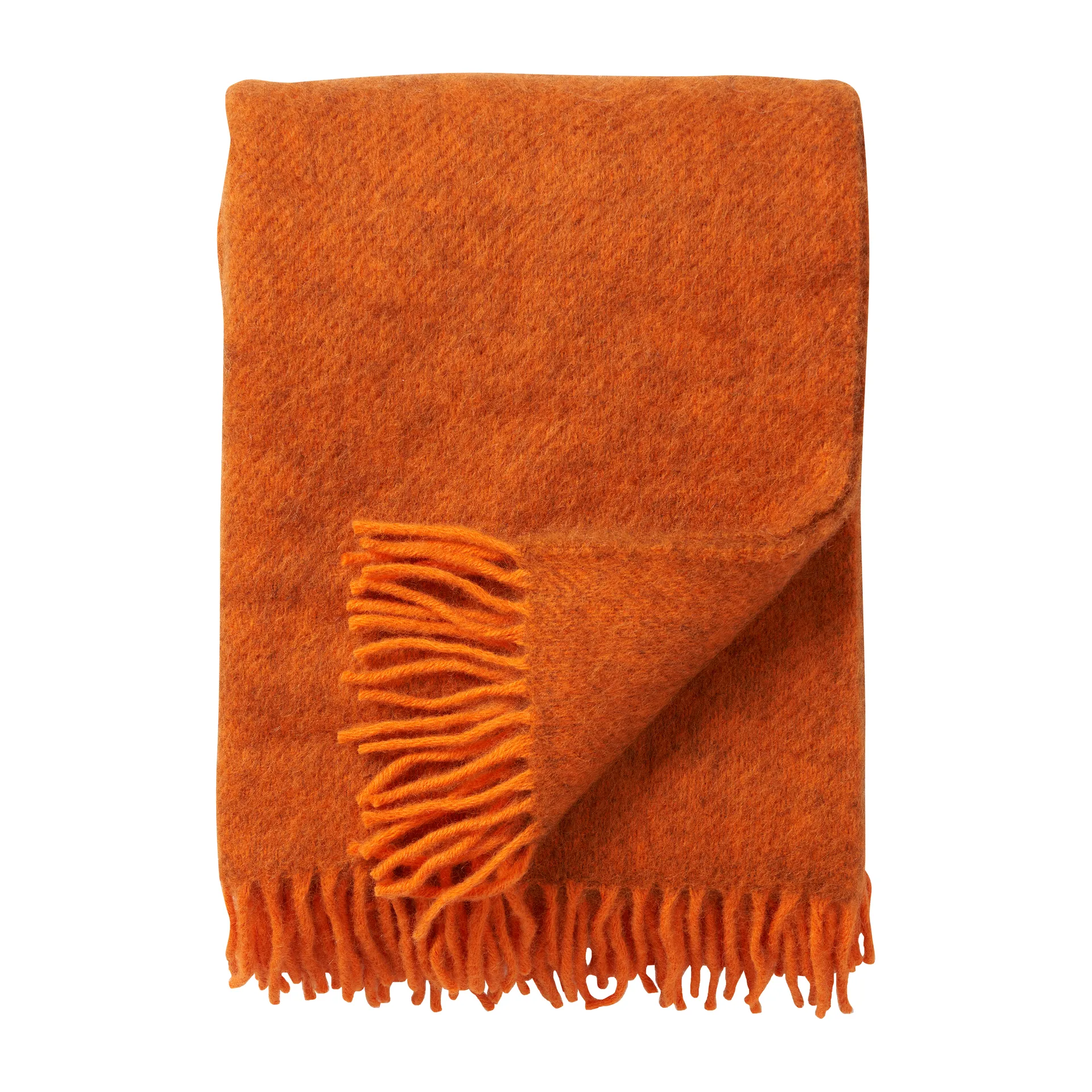 Klippan Yllefabrik Plaid en laine Gotland cm Orange