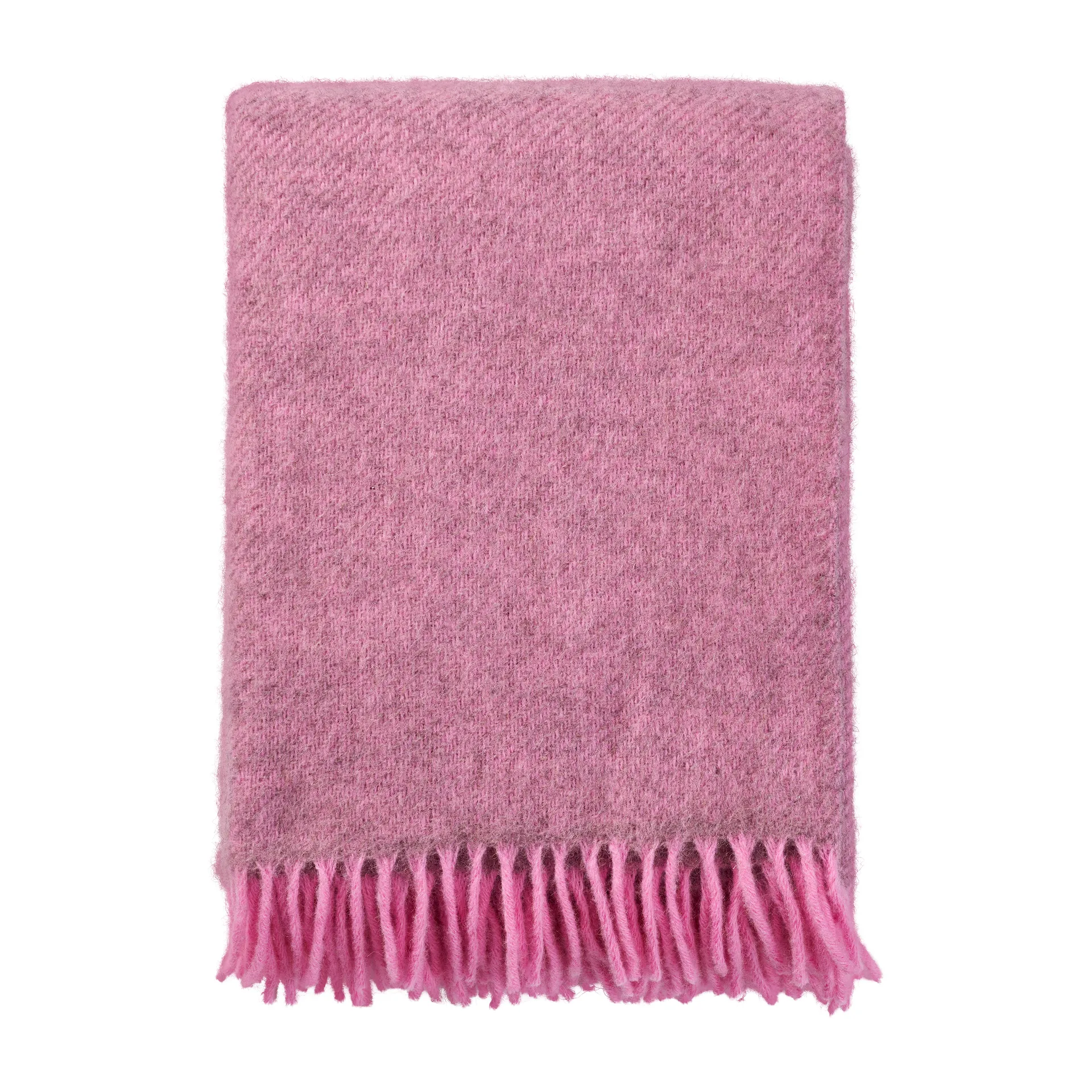 Klippan Yllefabrik Plaid en laine Gotland cm Rose