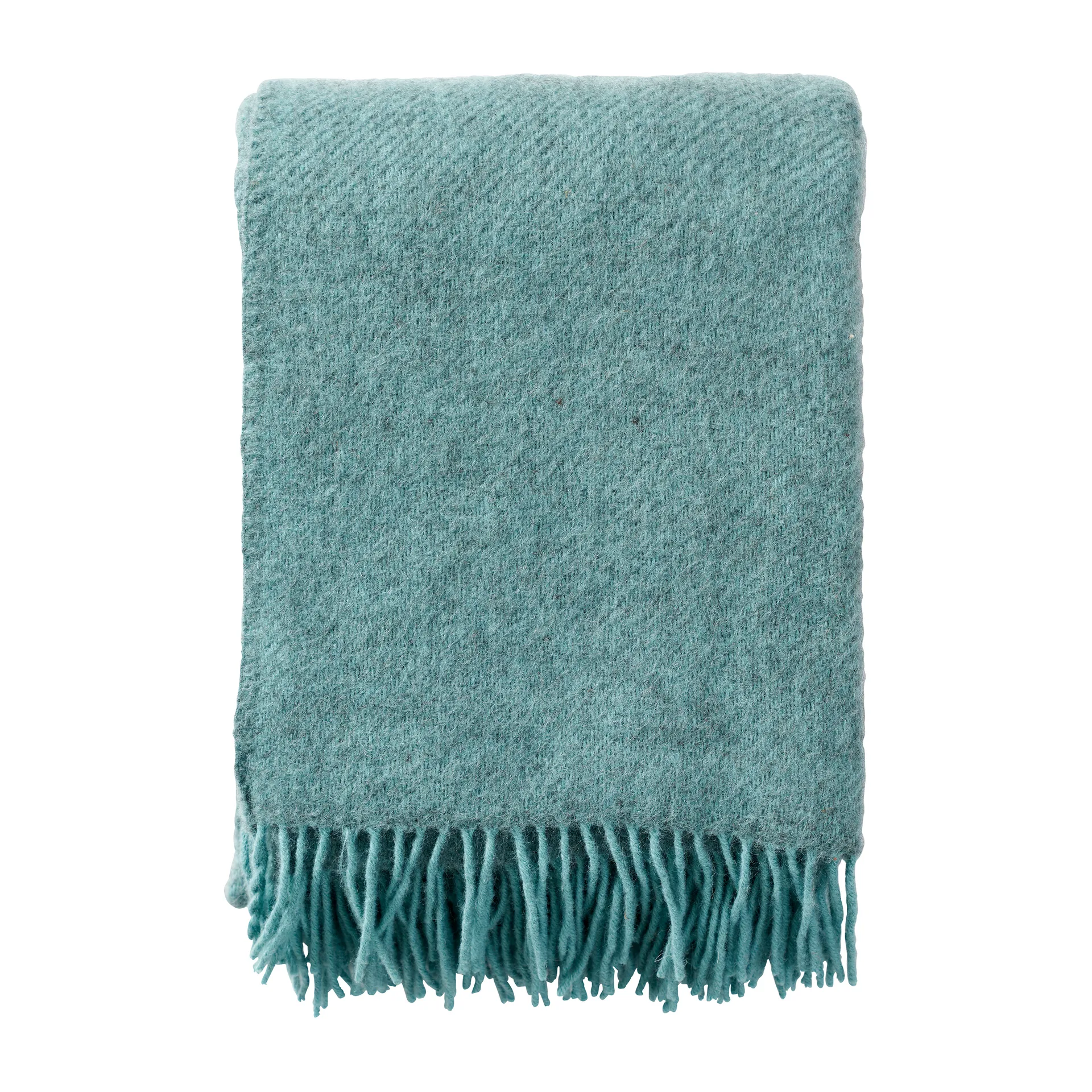 Klippan Yllefabrik Plaid en laine Gotland cm Turquoise