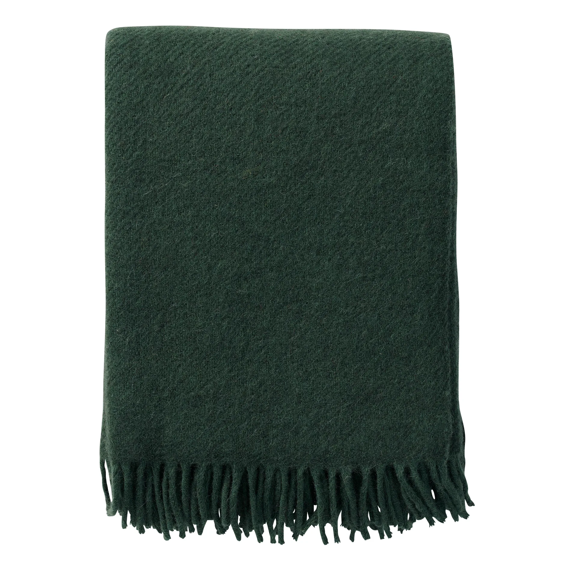 Klippan Yllefabrik Plaid en laine Gotland cm Vert bouteille