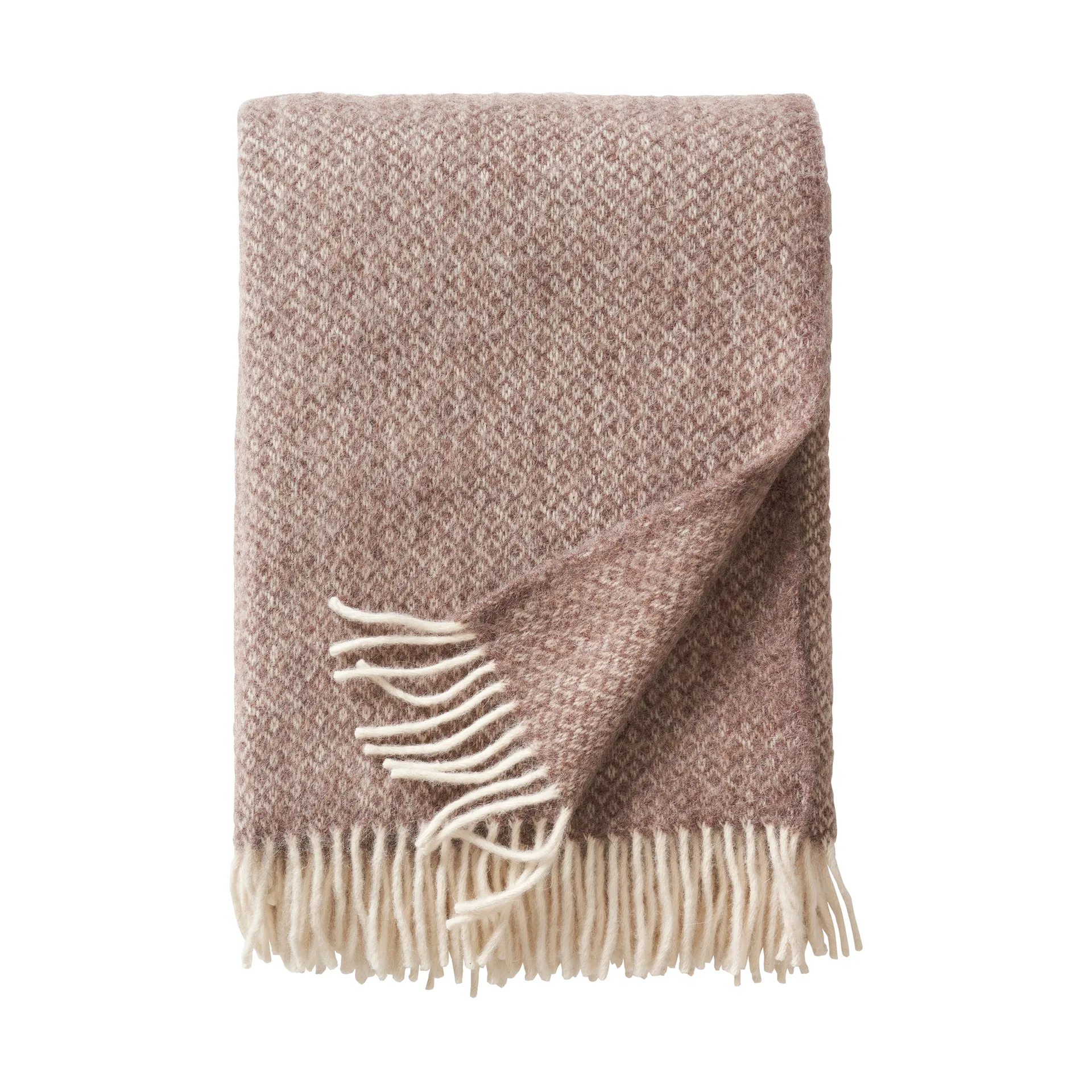 Klippan Yllefabrik Plaid en laine Lima cm Sand