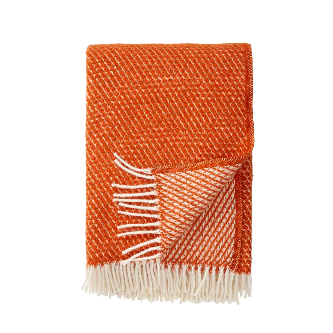 Klippan Yllefabrik Plaid en laine Velvet rouille