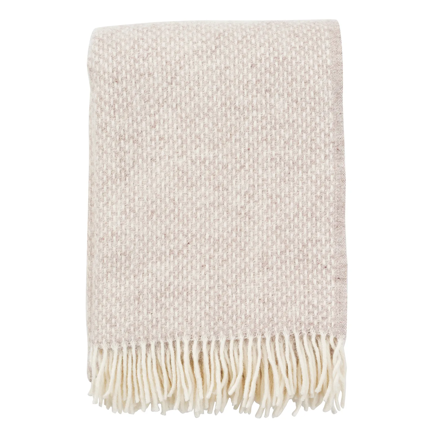 Klippan Yllefabrik Plaid Preppy Mélange de beige
