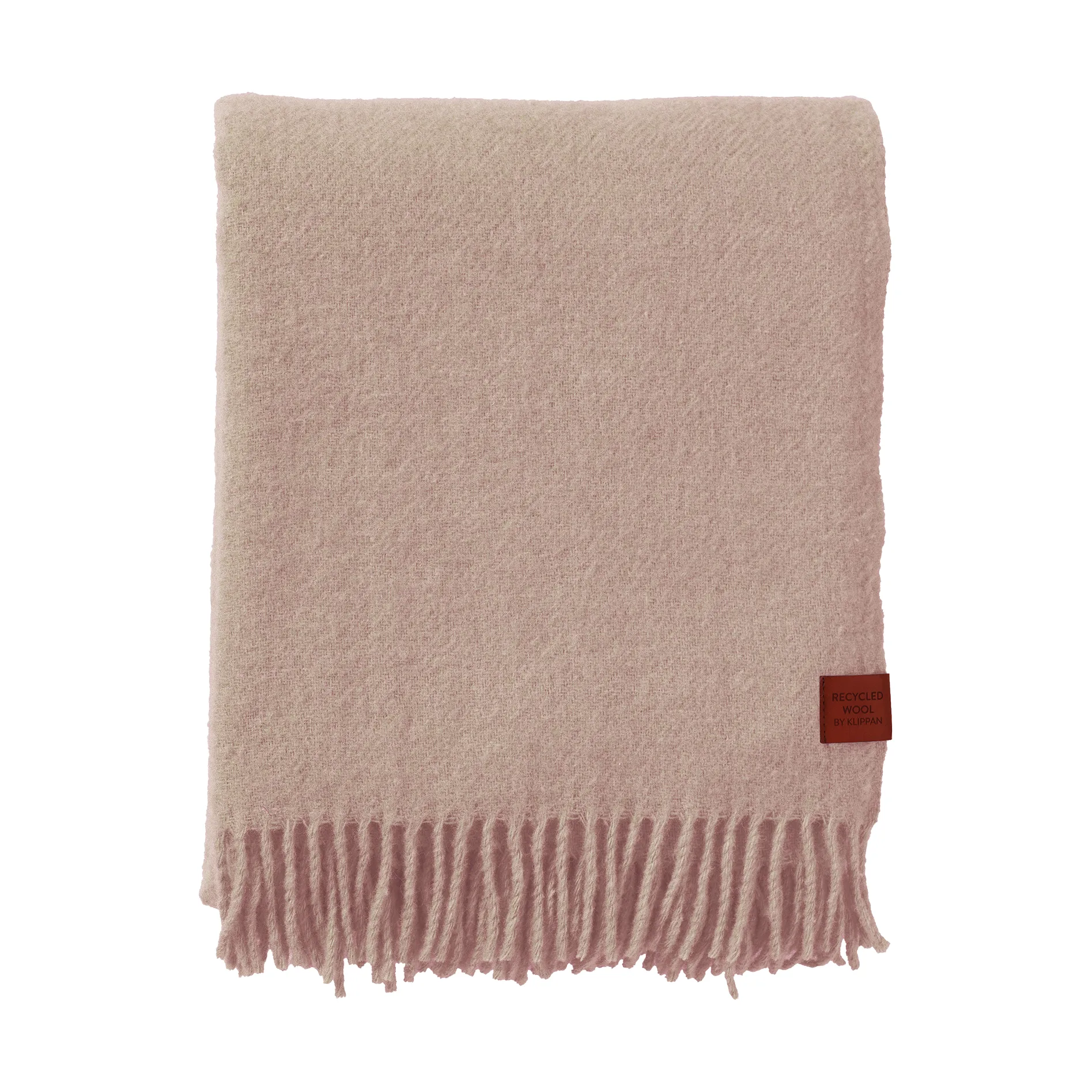 Klippan Yllefabrik Plaid True en laine cm Cream
