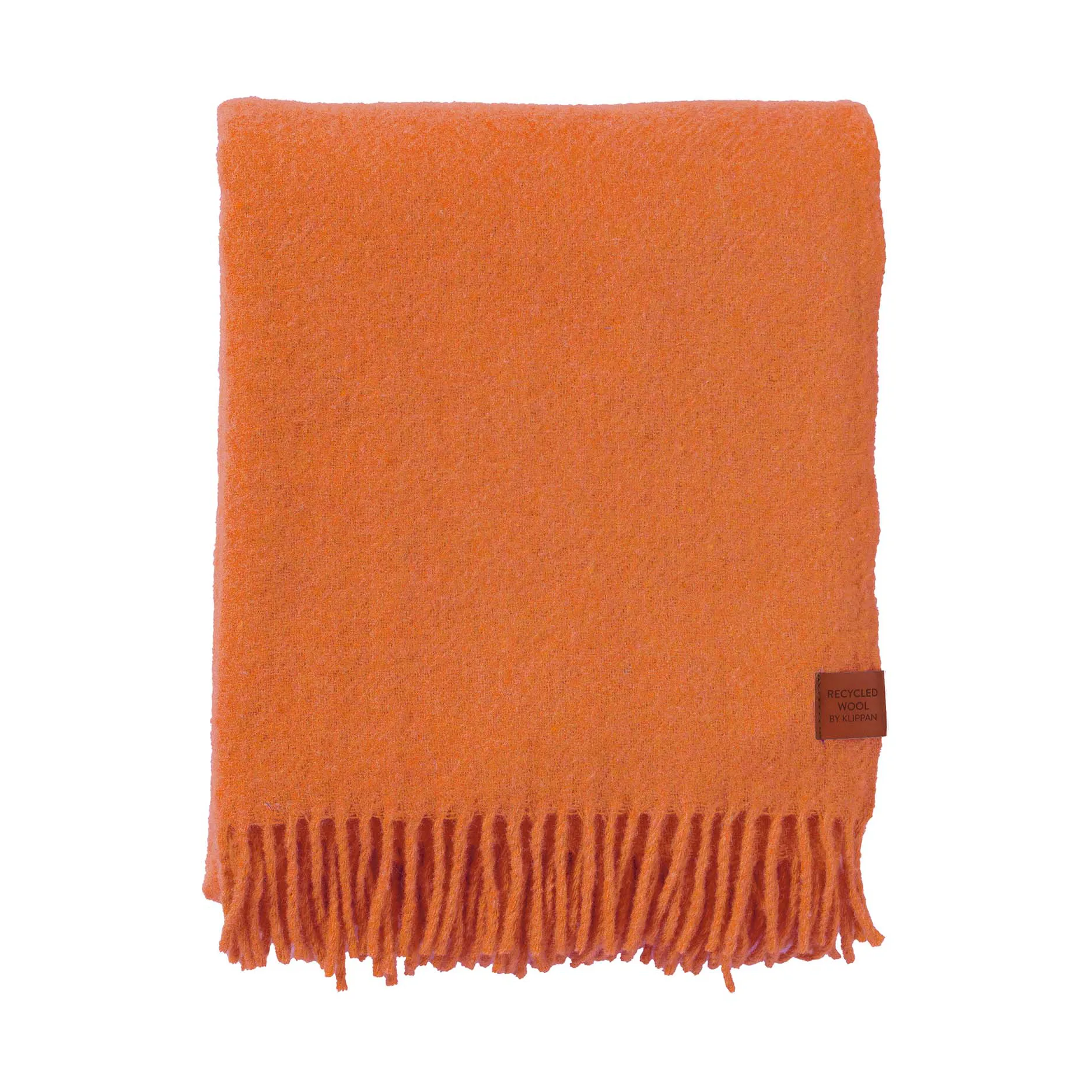Klippan Yllefabrik Plaid True en laine cm Orange