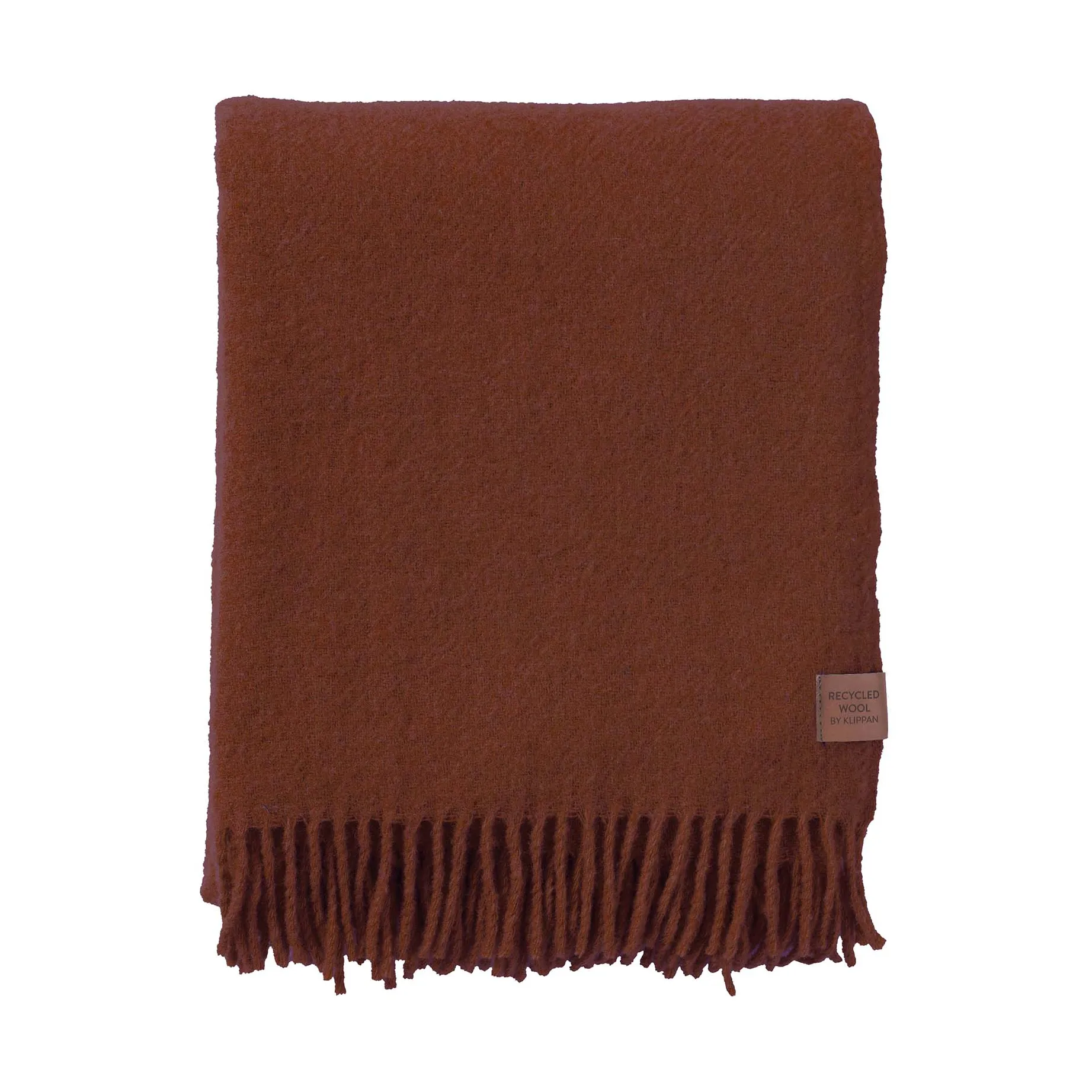 Klippan Yllefabrik Plaid True en laine cm Rust