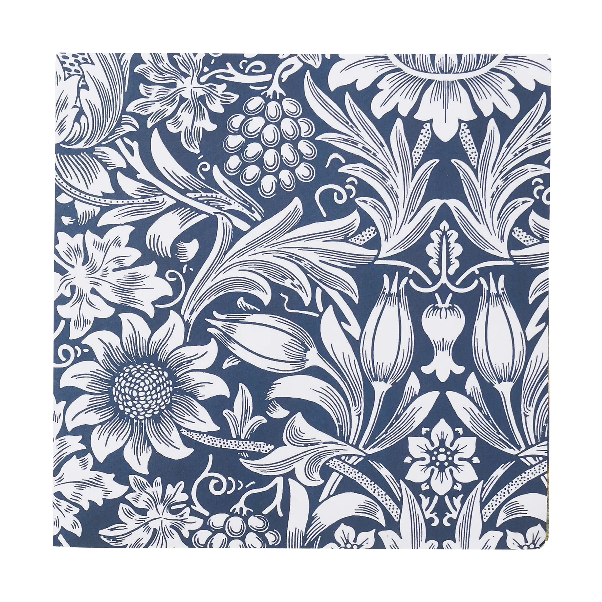 Klippan Yllefabrik Serviette Sunflower cm lot de 20 Dark denim