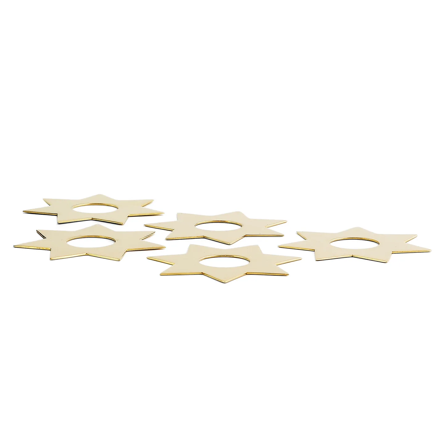 KLONG Accessoire pour bougie Constella étoiles Lot de 5 Laiton