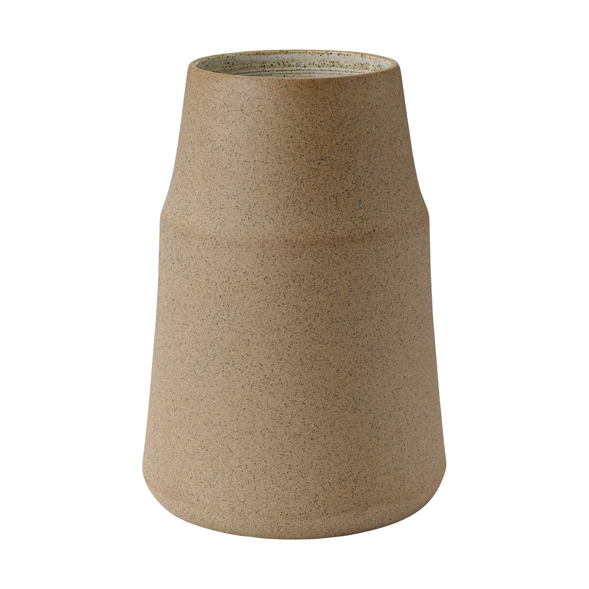 Knabstrup Keramik Clay vas 18 cm Warm sand