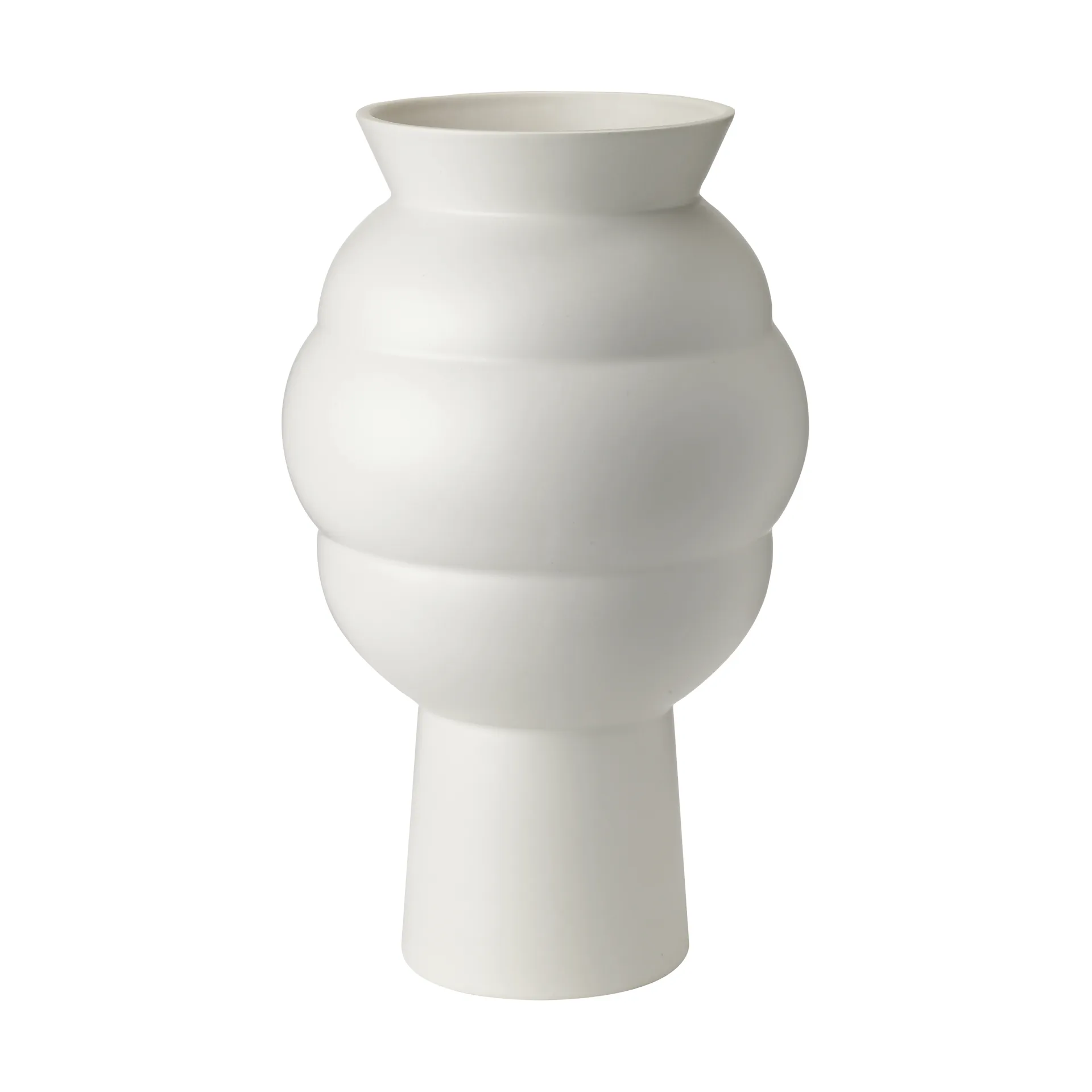 Knabstrup Keramik Tortus Archie vase No4 37 cm White