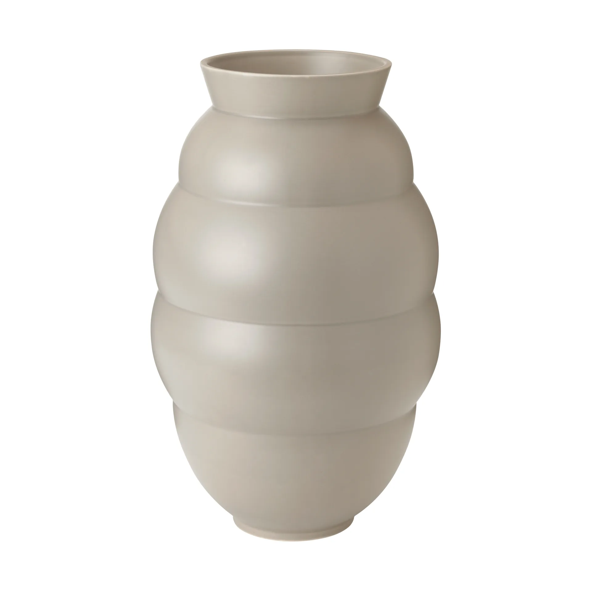 Knabstrup Keramik Tortus Archie vase No5 41,5 cm Light grey
