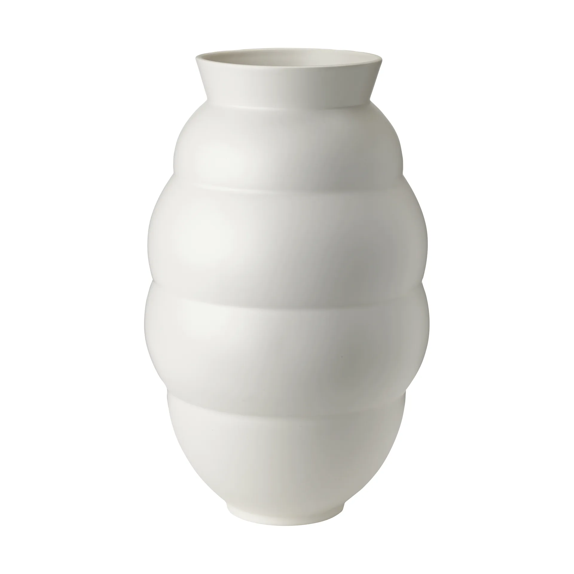 Knabstrup Keramik Tortus Archie vase No5 41,5 cm White
