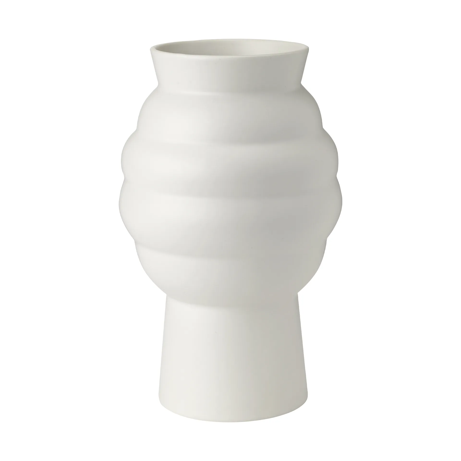 Knabstrup Keramik Vase Tortus Archie No2 23,5 cm White