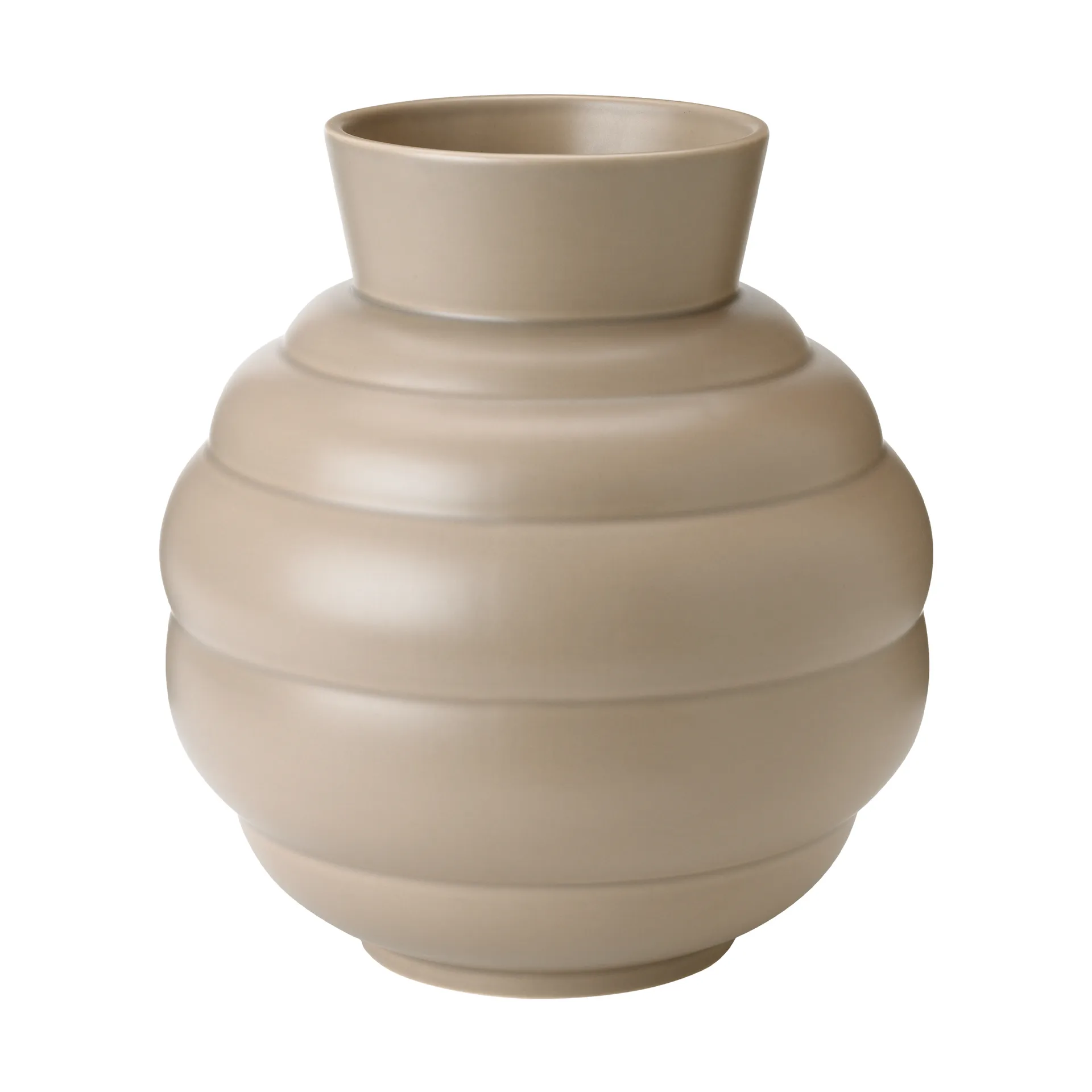 Knabstrup Keramik Vase Tortus Archie No3 26,5 cm Dark sand