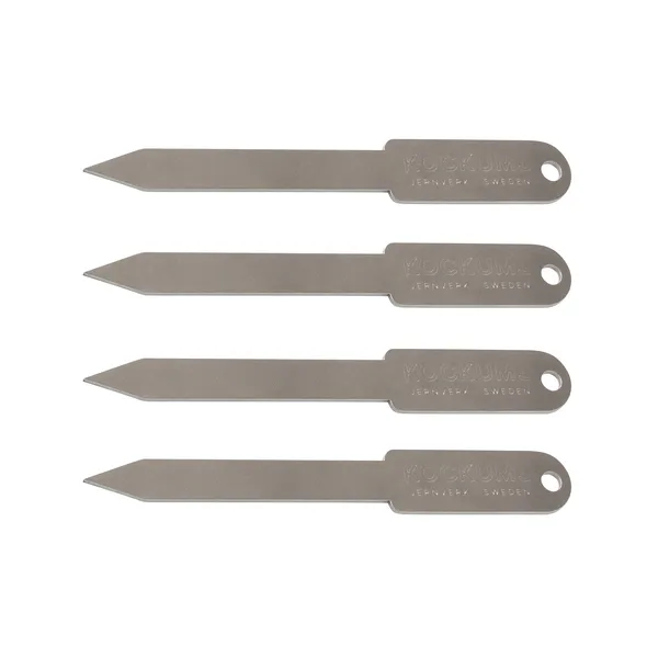 Kockums burgarpinne 4-pack, Rostfritt stål