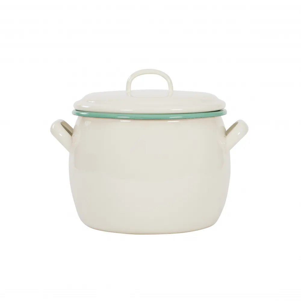 Kockums Jernverk Kockums gryde med låg 4 L Cream Lux (beige)