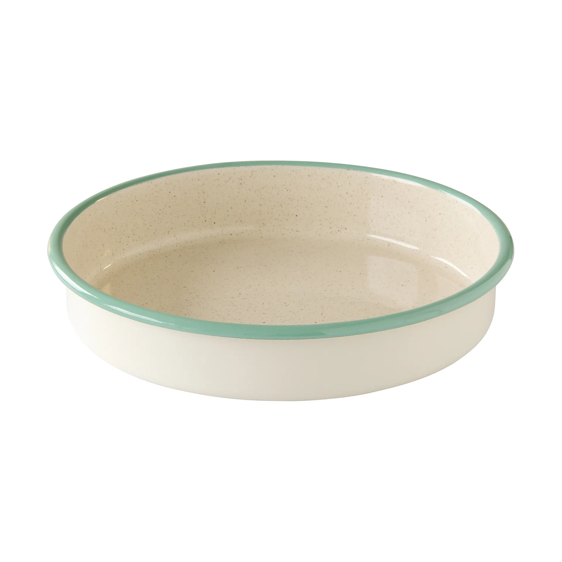 Kockums Jernverk Kockums ovnfast fad Cream lux-grøn, rund, Ø28 cm