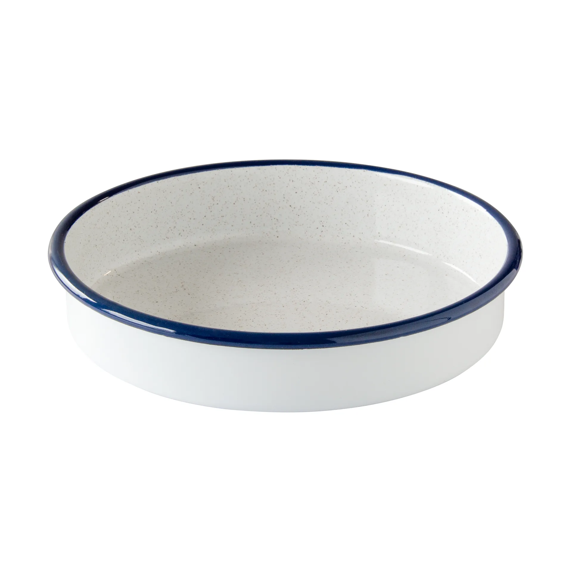 Kockums Jernverk Kockums ovnfast fad Kockums white-blå, rund, Ø24 cm