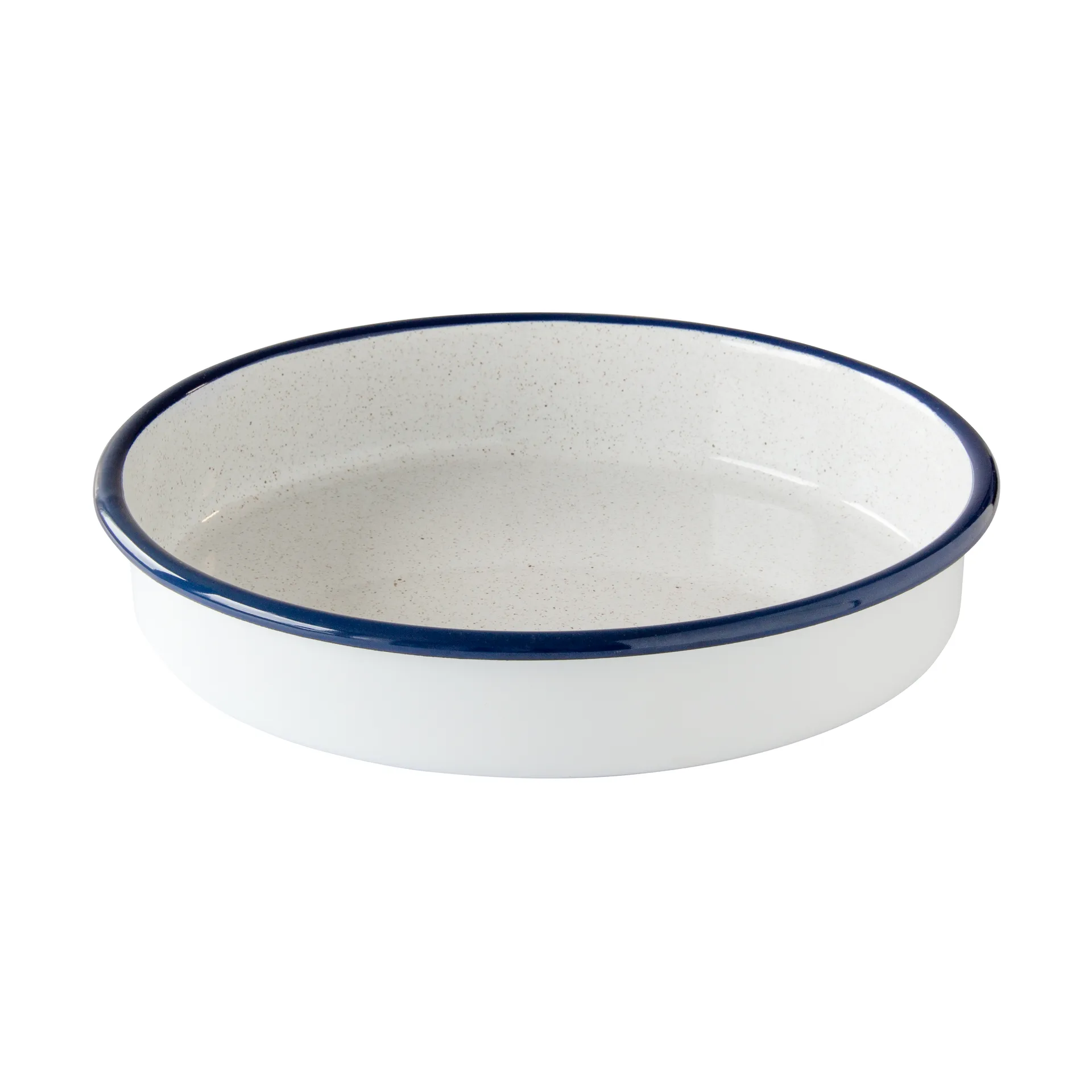 Kockums Jernverk Kockums ovnfast fad Kockums white-blå, rund, Ø28 cm