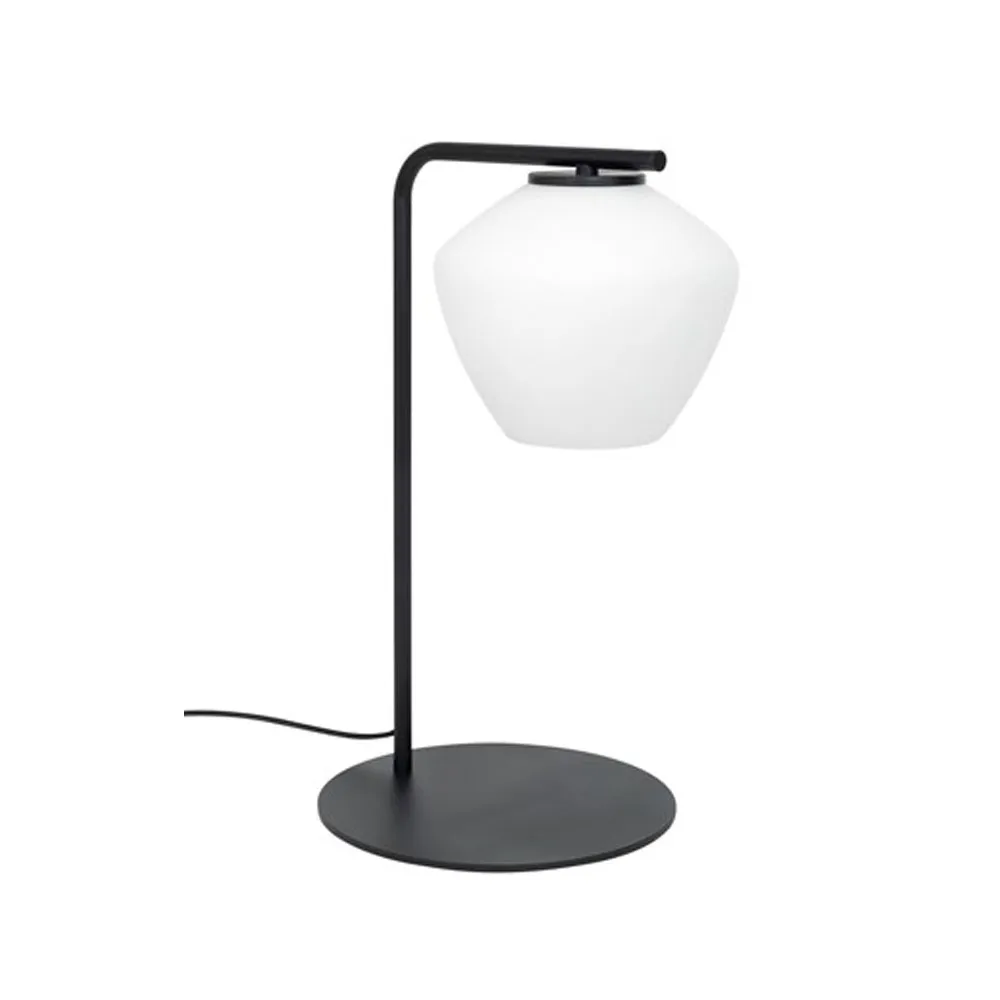Konsthantverk DK bordlampe sort/opal