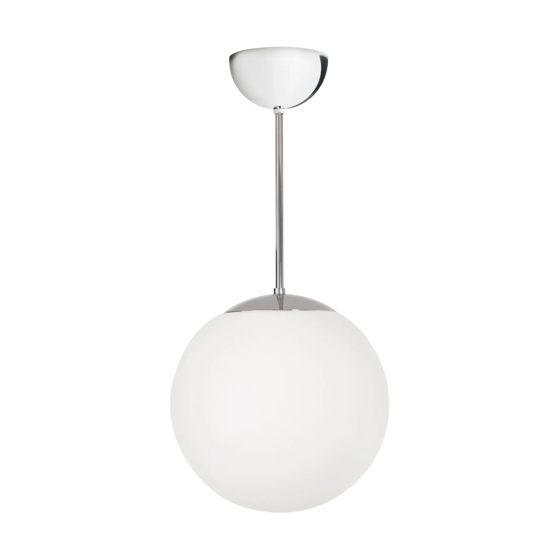 Konsthantverk Funkis Globe pendel White-chrome Ø20 cm billede