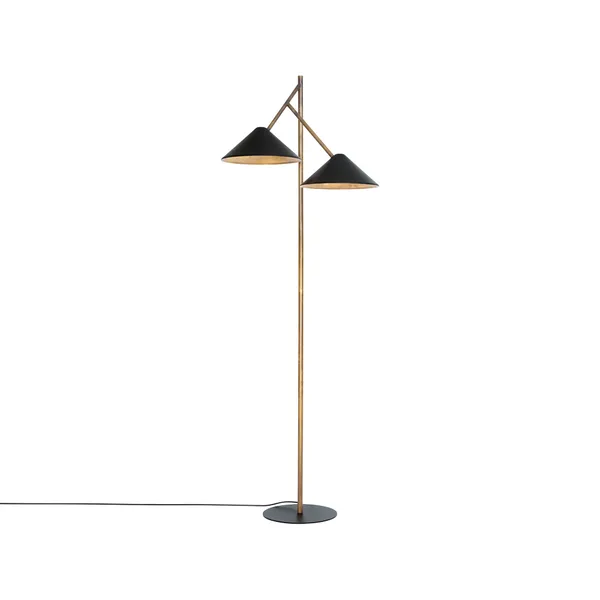 Grenverk golvlampa, råmässing
