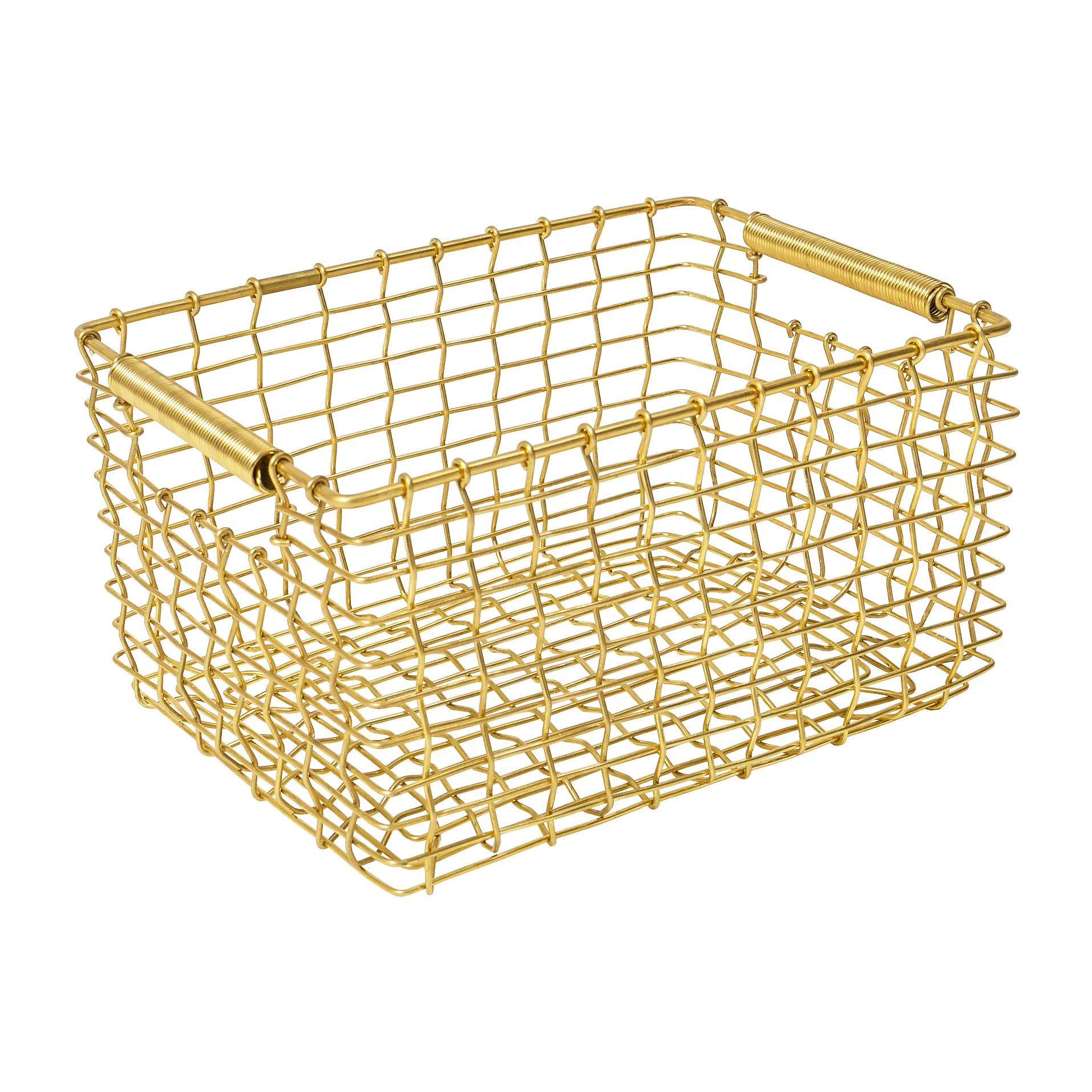 KORBO Panier de rangement Rectangular 15 Laiton