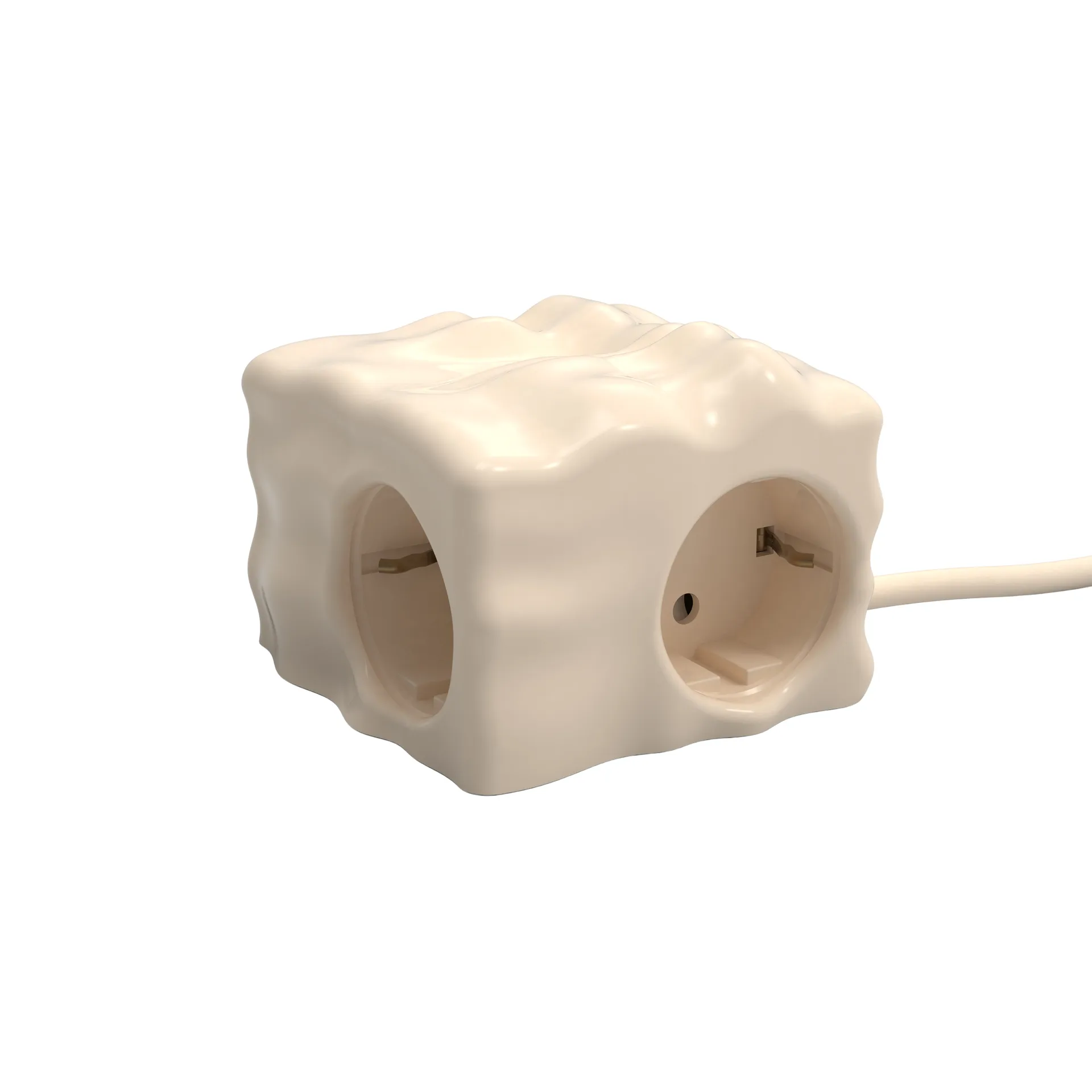 Kord Coque Cumulus+ case pour multiprise Cuboid+ Beige