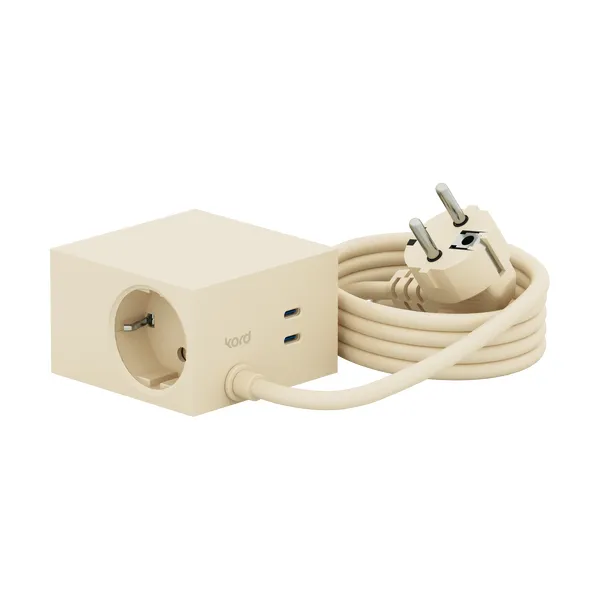 Cuboid+ grenuttag USB-C 30W 2 m, Pearled