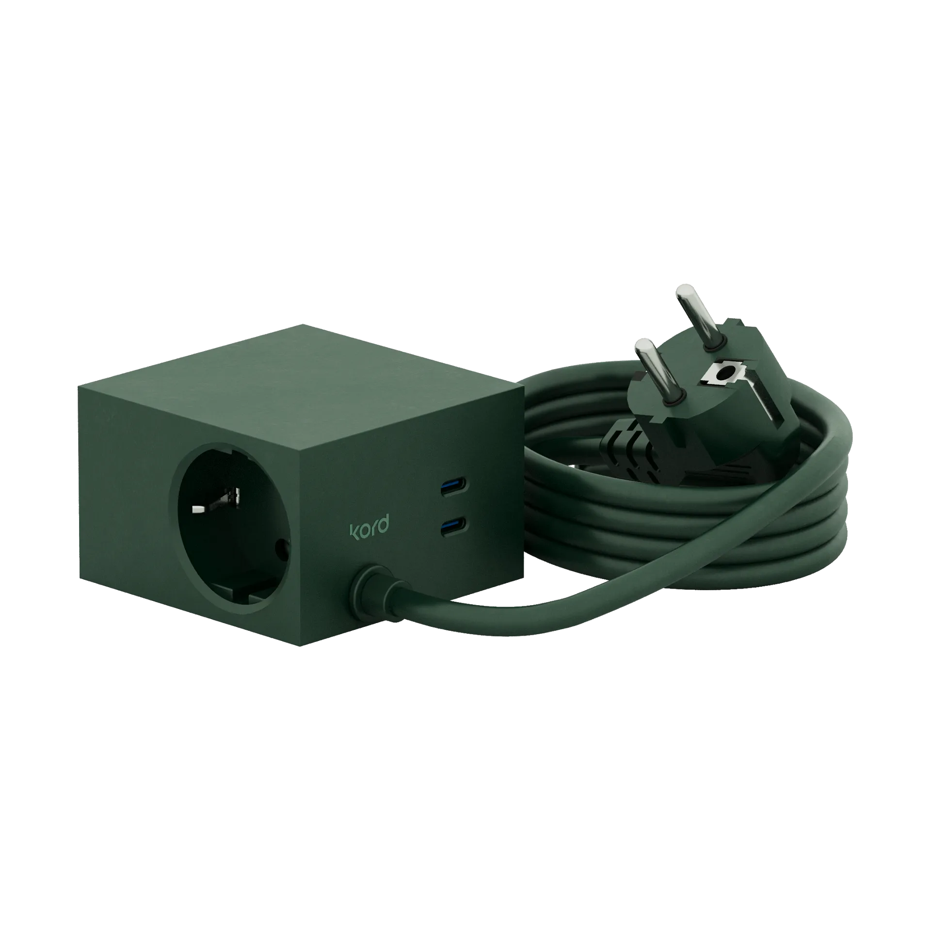 Kord Prise Cuboid+ USB-C 30W 2 m Dark Green