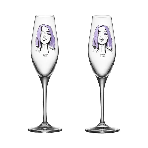 All about you champagneglas 24 cl 2-pack, Forever Mine