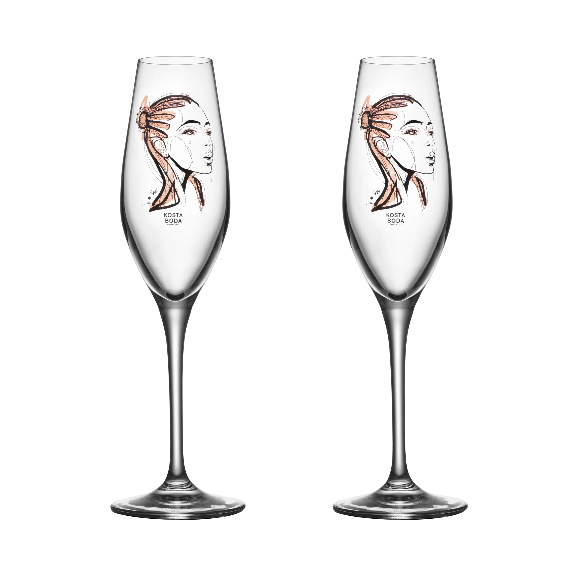 Kosta Boda All about you champagneglas 24 cl 2-pak Forever Yours