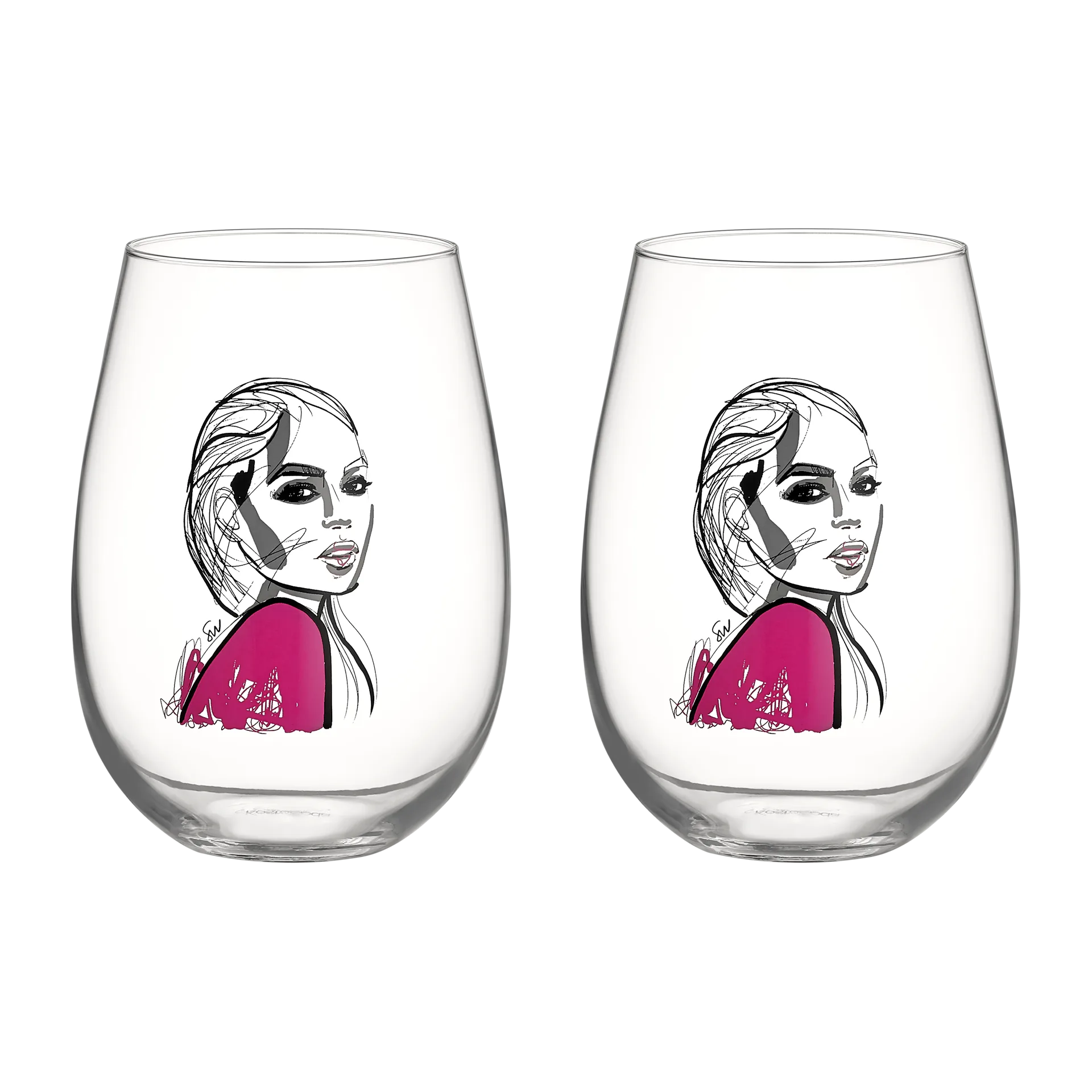 Kosta Boda All about you glas 57 cl 2 stk Next to you billede