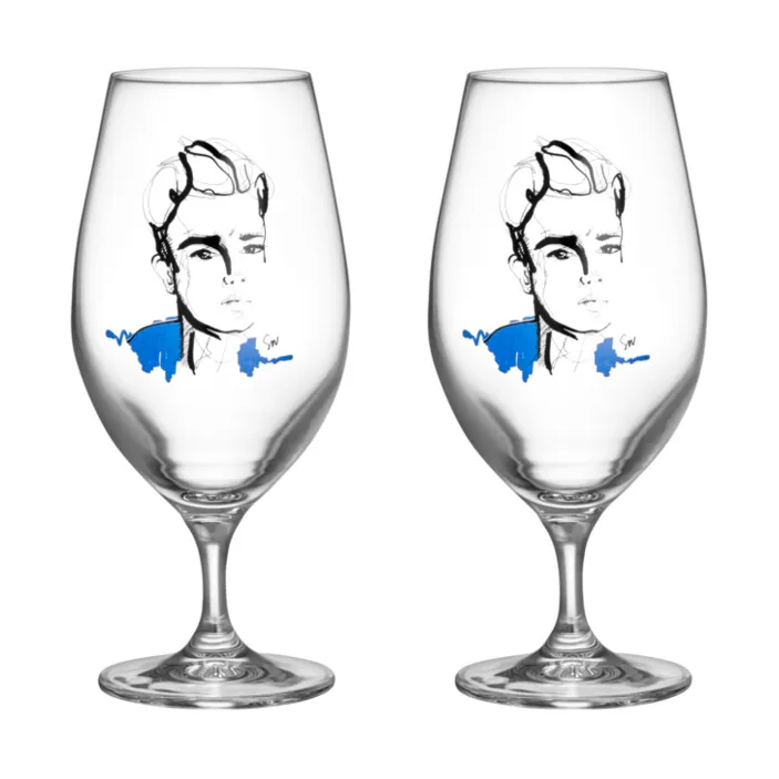 Kosta Boda All about you ølglas 40 cl 2-pak Celebrate him