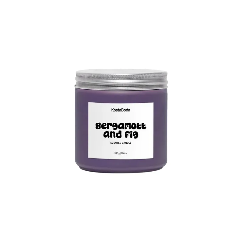 Kosta Boda Bougie parfumée Mind Bergamott & Fig, 330 g