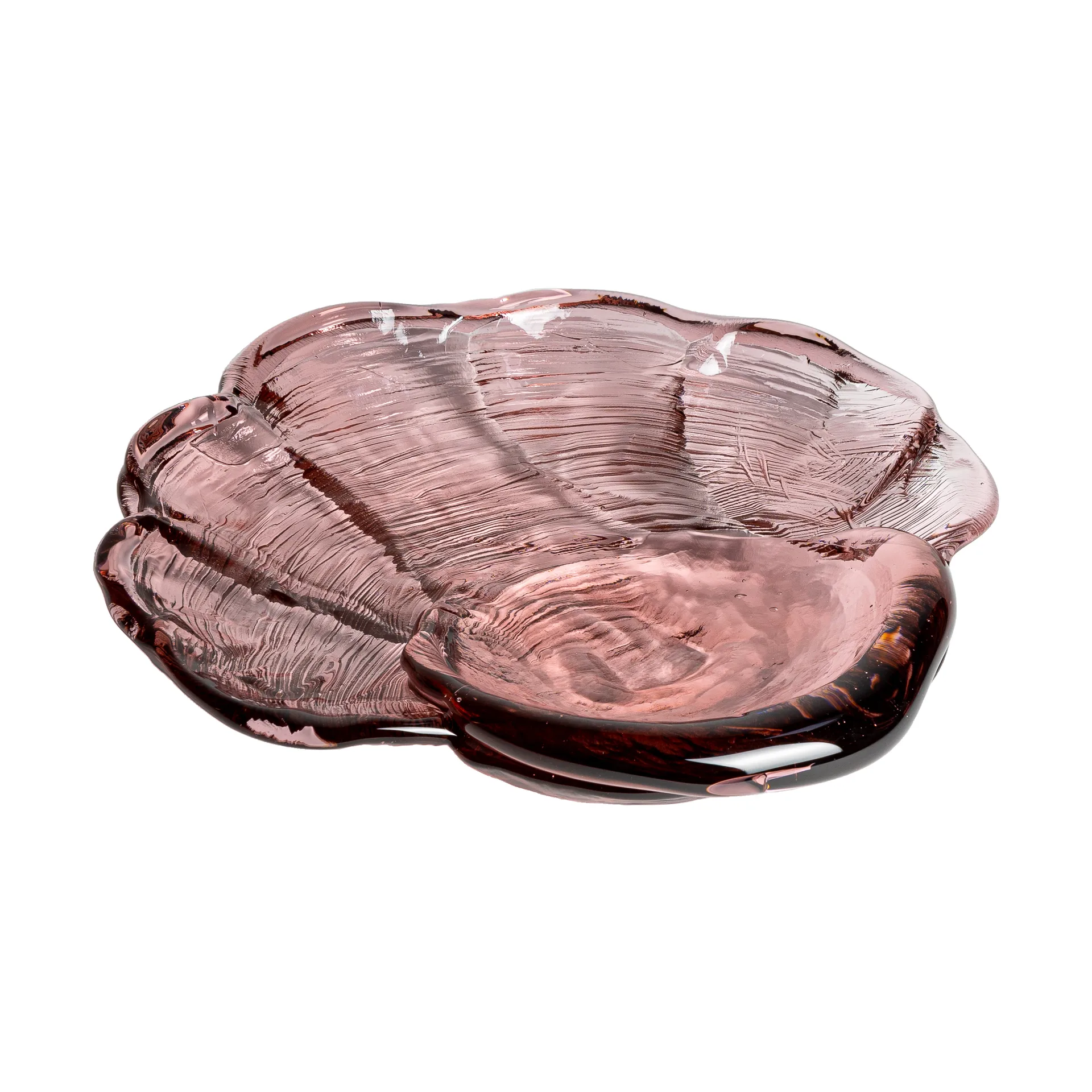 Kosta Boda Coupelle en verre d'art coquillage cm Rose