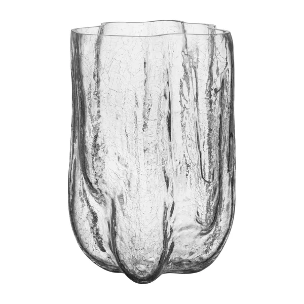 Crackle vas 37 cm, Klar