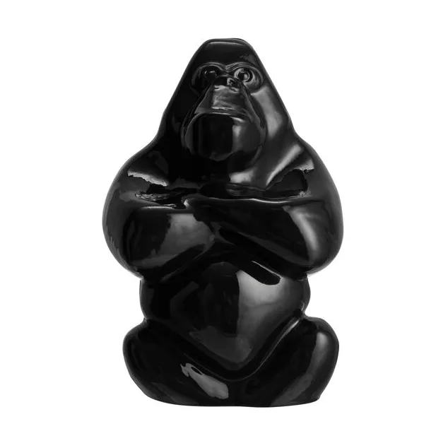 Kosta Boda Gabba Gabba Hey skulptur 120 mm Sort