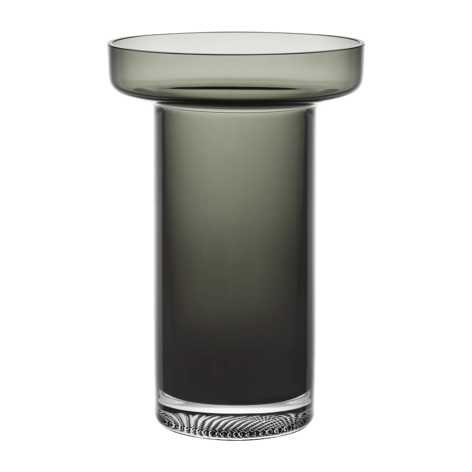 Kosta Boda Limelight Rose vase 23 cm Røggrå