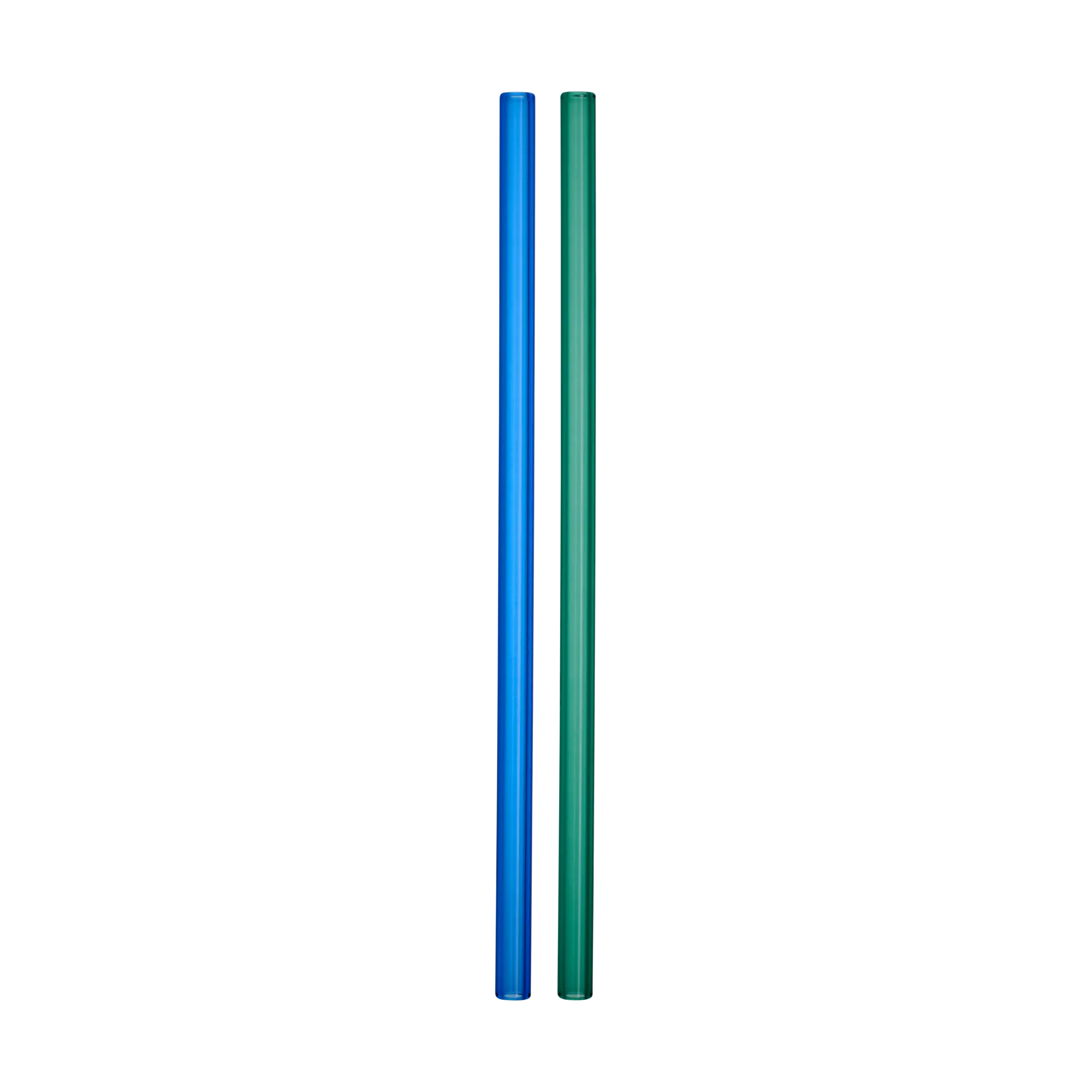Kosta Boda Pailles Sipsavor 200 mm lot de 2 bleu-vert