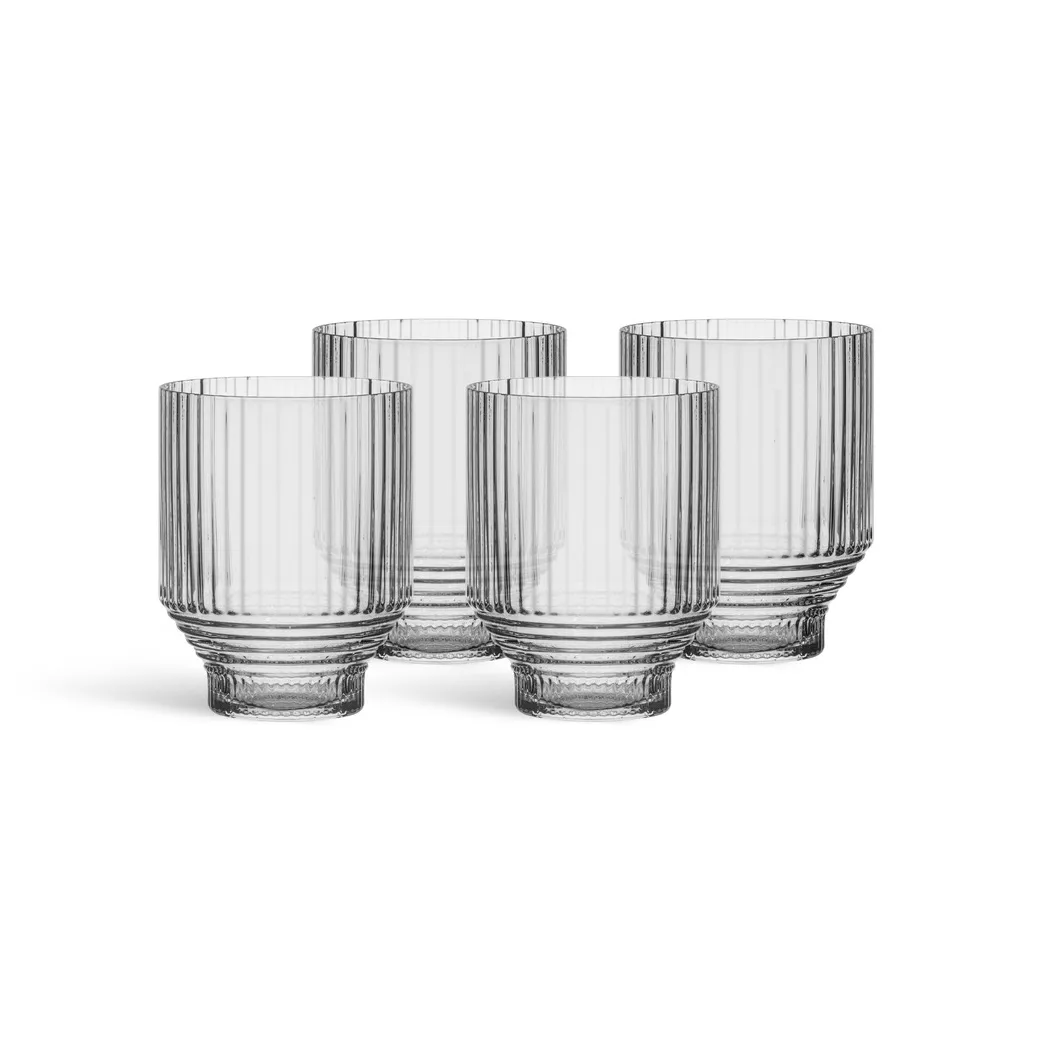 Kosta Boda Pavilion lowballglas Klar, 30 cl, 4-pak