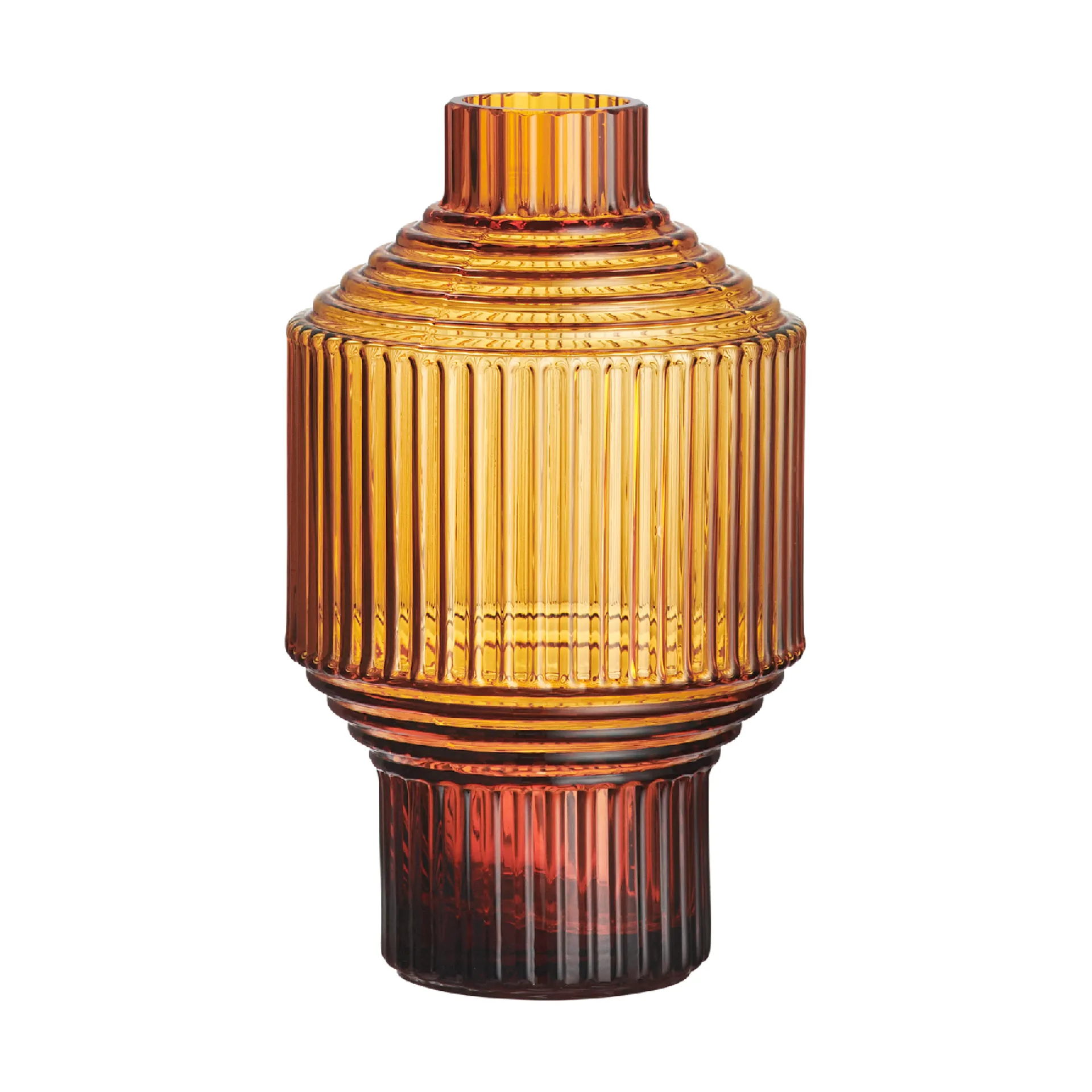 Kosta Boda Pavilion vase &Oslash;80x134 mm M&oslash;rk ravfarget