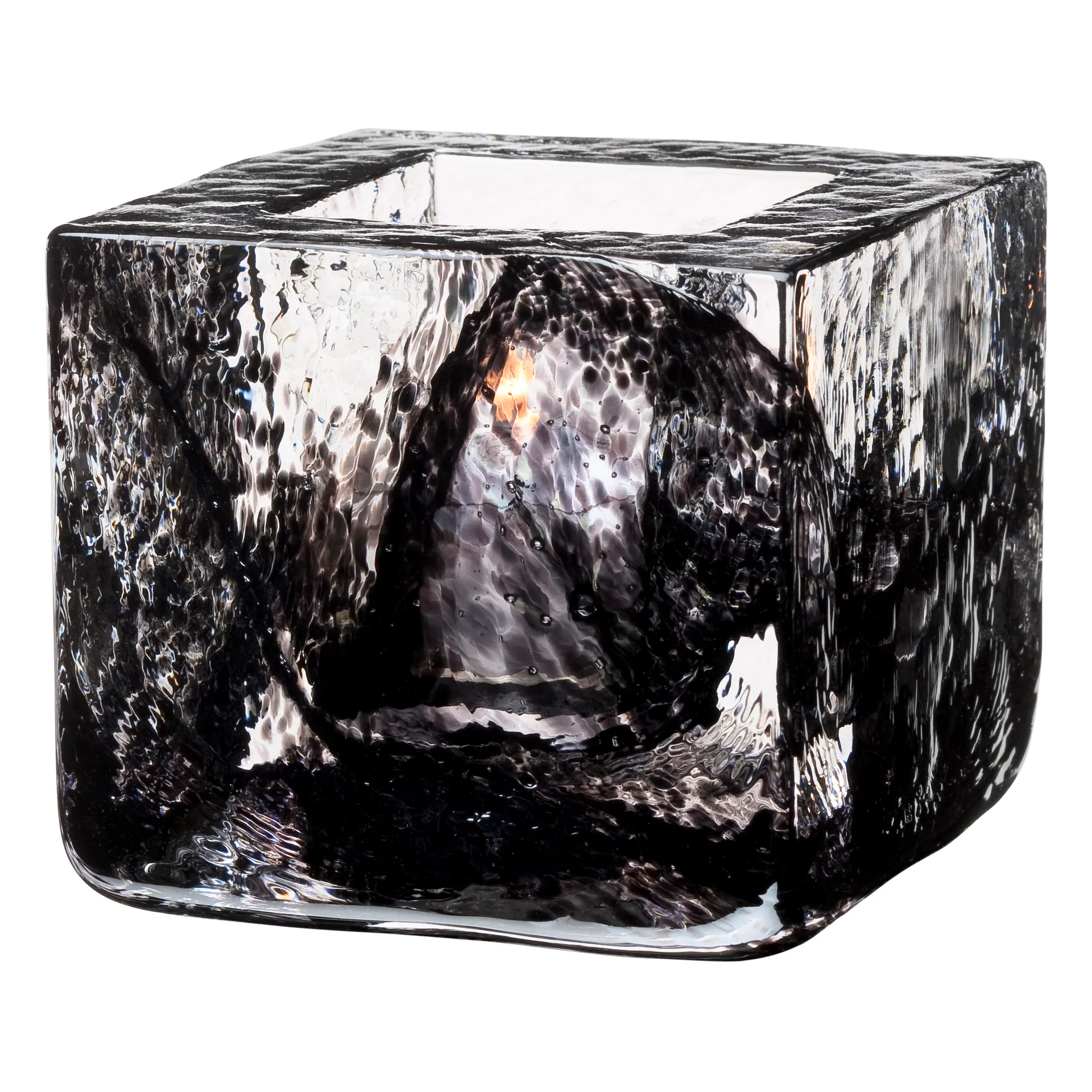 Kosta Boda Photophore Brick noir